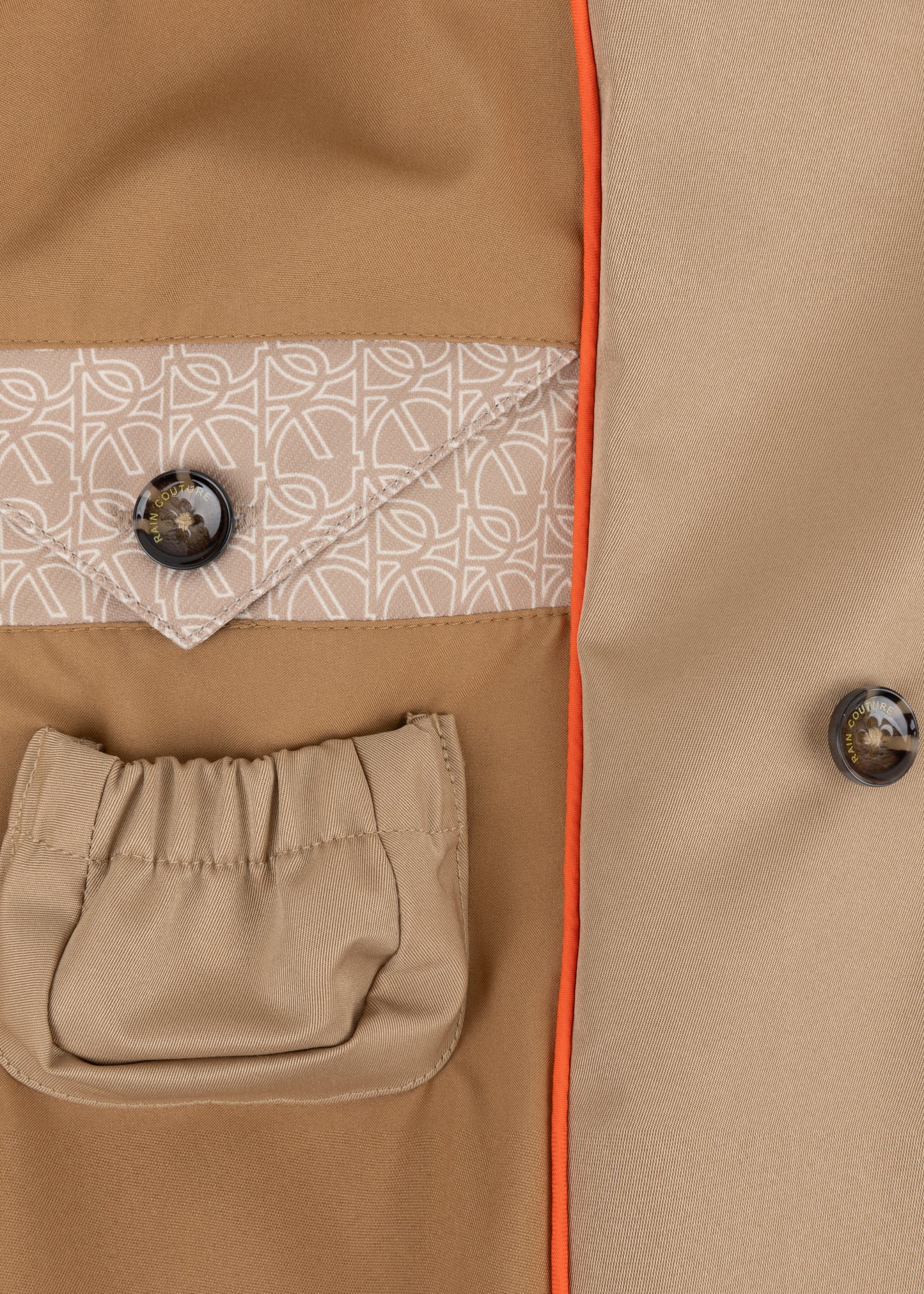 Waterproof Tailored To Fit Trenchcoat | Dark Satin Camel