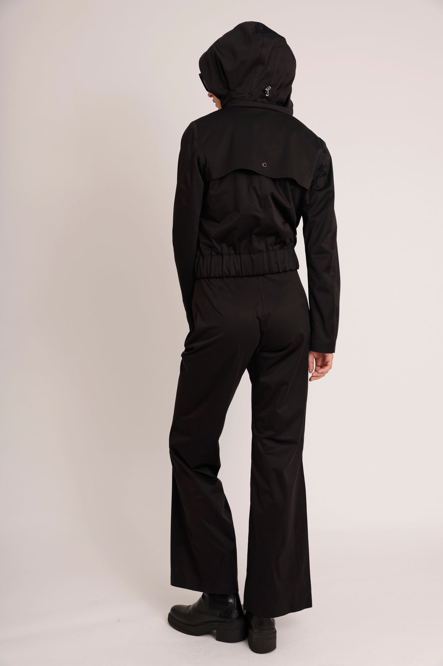 Waterproof Stretchable Bomber Jacket | Black