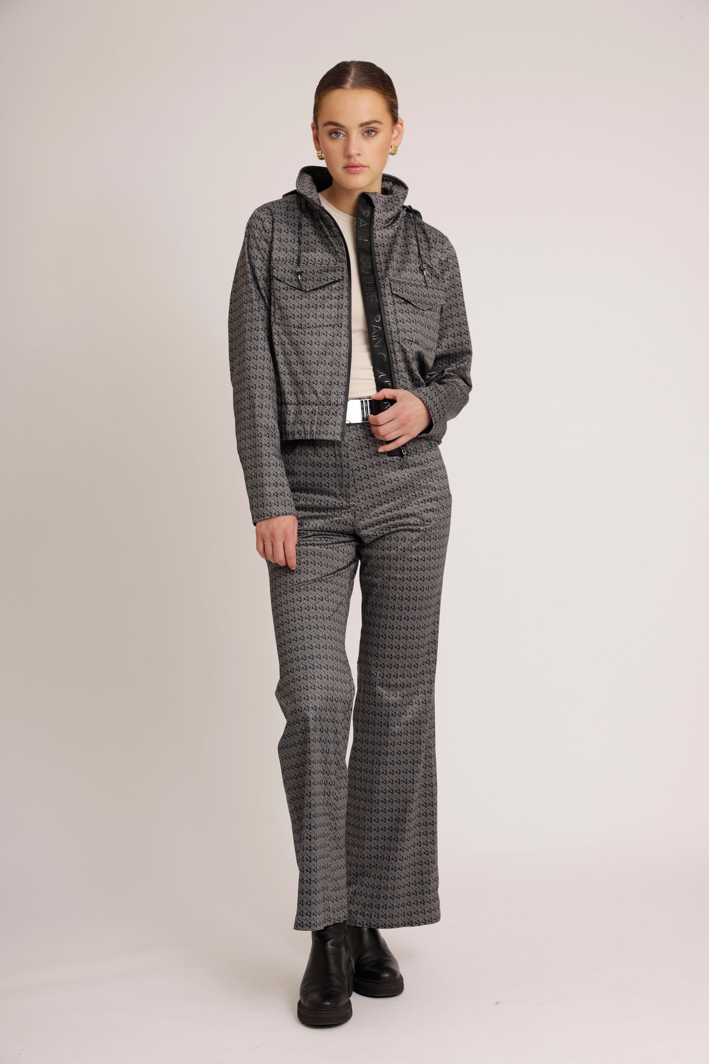 Waterproof Stretchable Bomber Jacket | Monogram