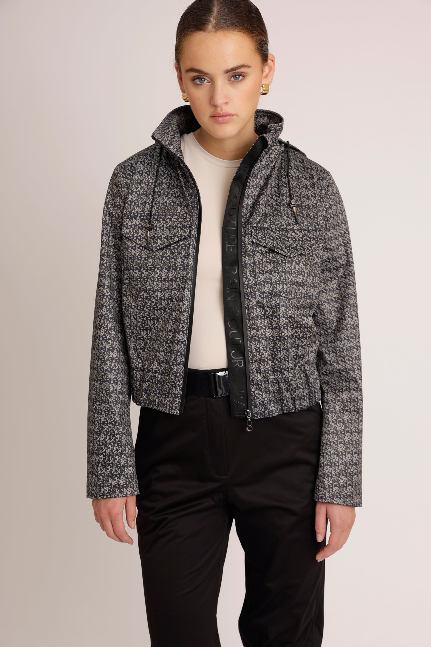 Waterproof Stretchable Bomber Jacket | Monogram
