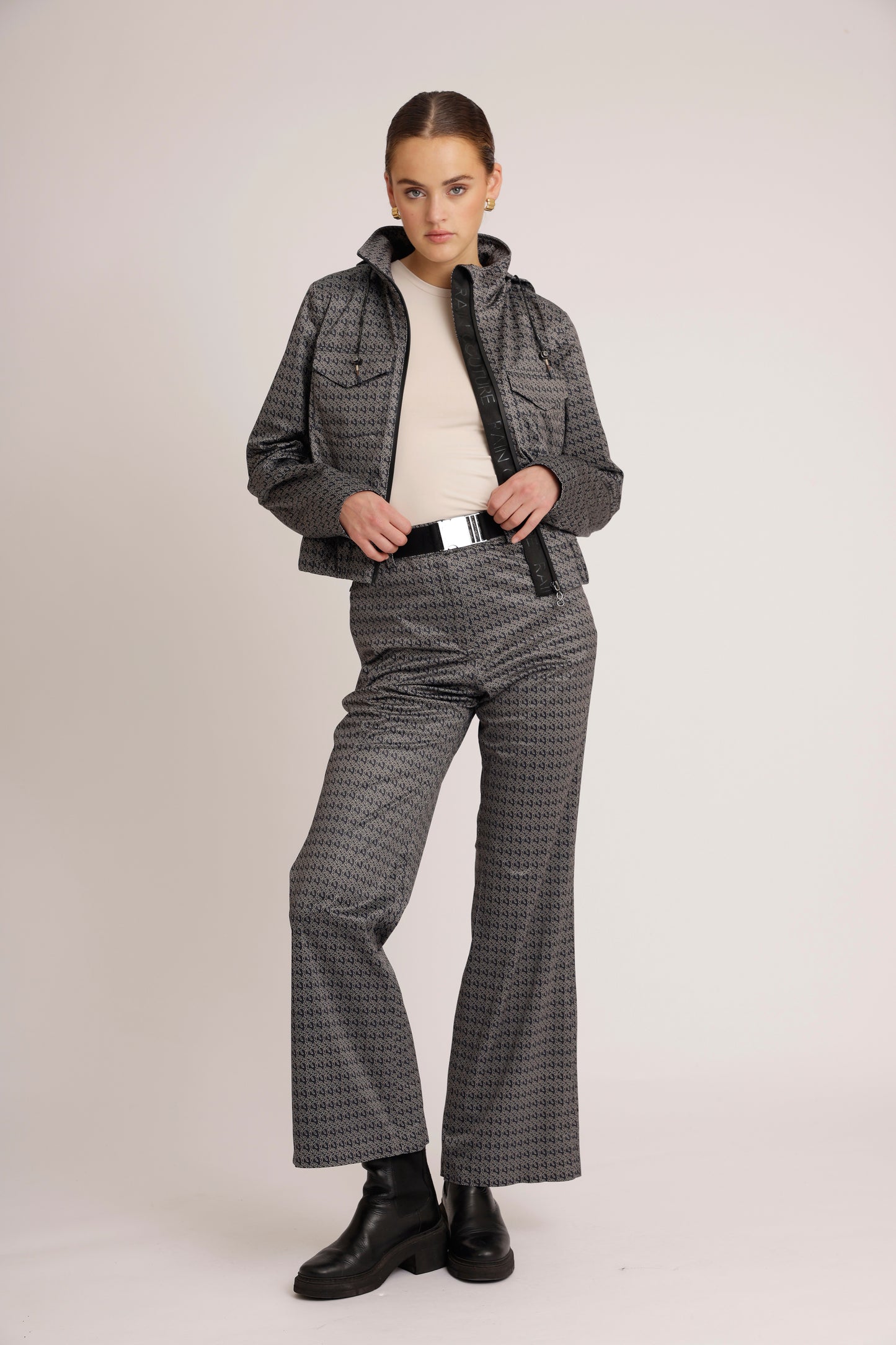Waterproof Stretchable Bomber Jacket | Monogram