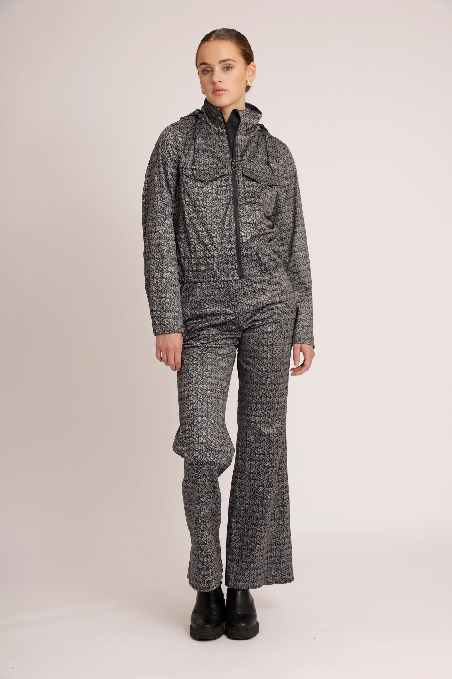 Waterproof Stretchable Bomber Jacket | Monogram