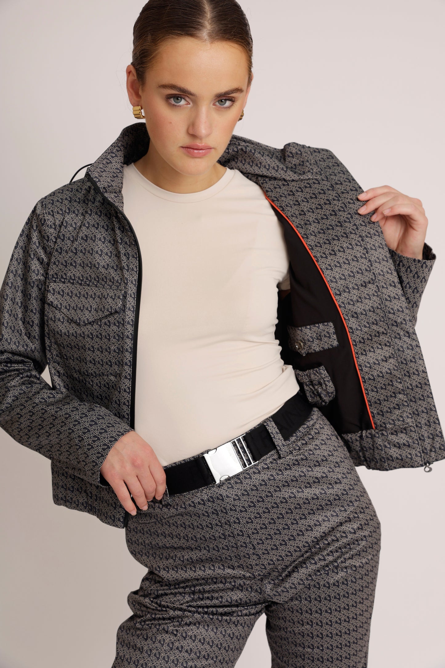 Waterproof Stretchable Bomber Jacket | Monogram