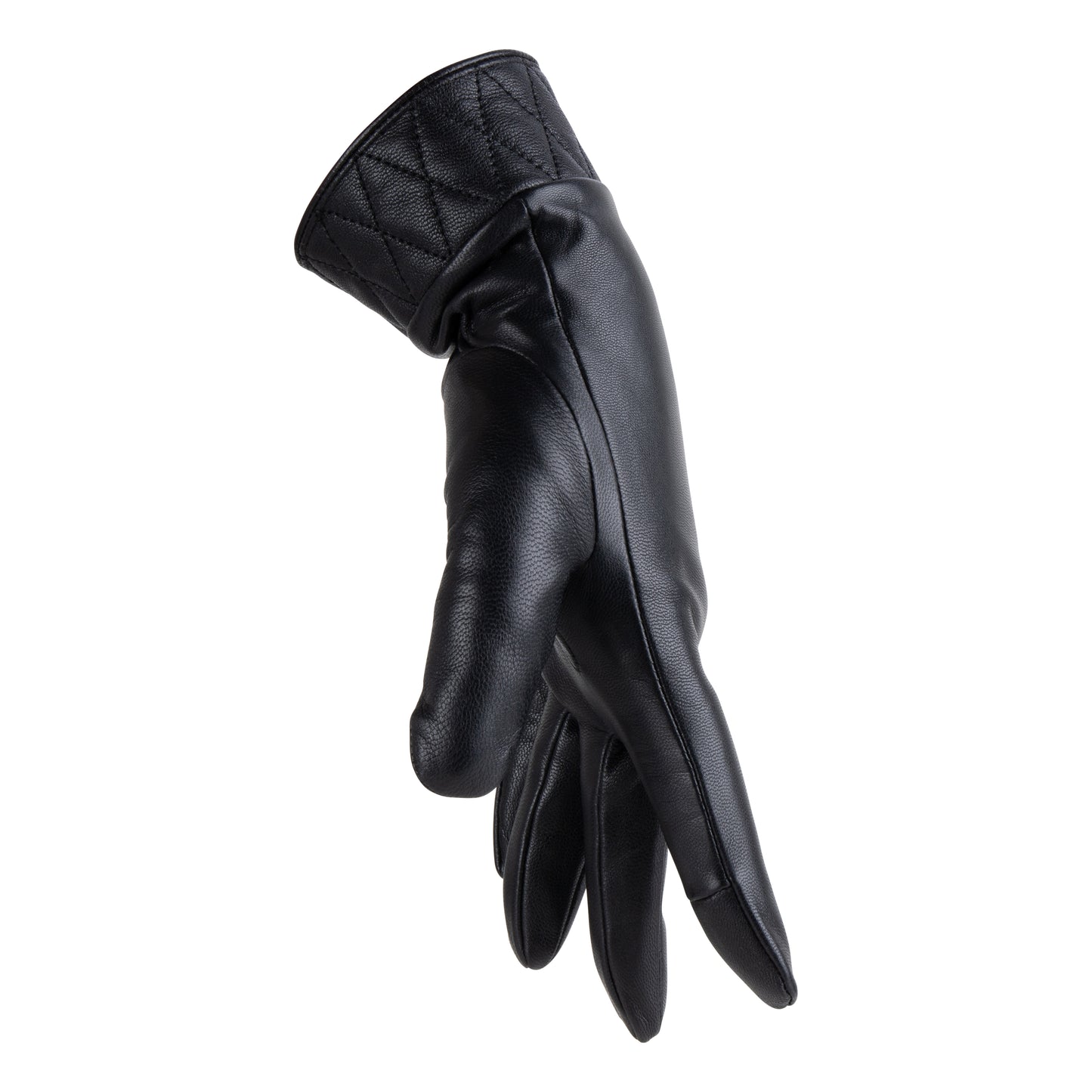 Waterproof Women Leather Gloves | Black