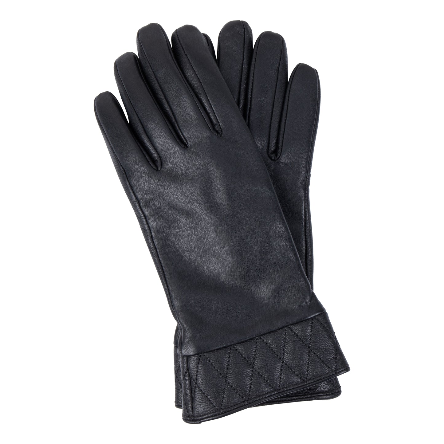 Waterproof Women Leather Gloves | Black