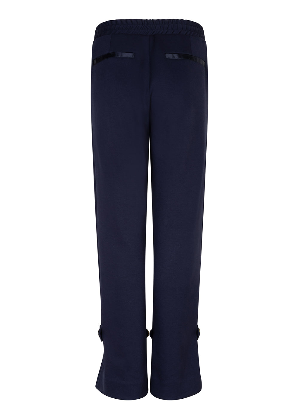 Soft-Stretch Belted Jogger | Navy