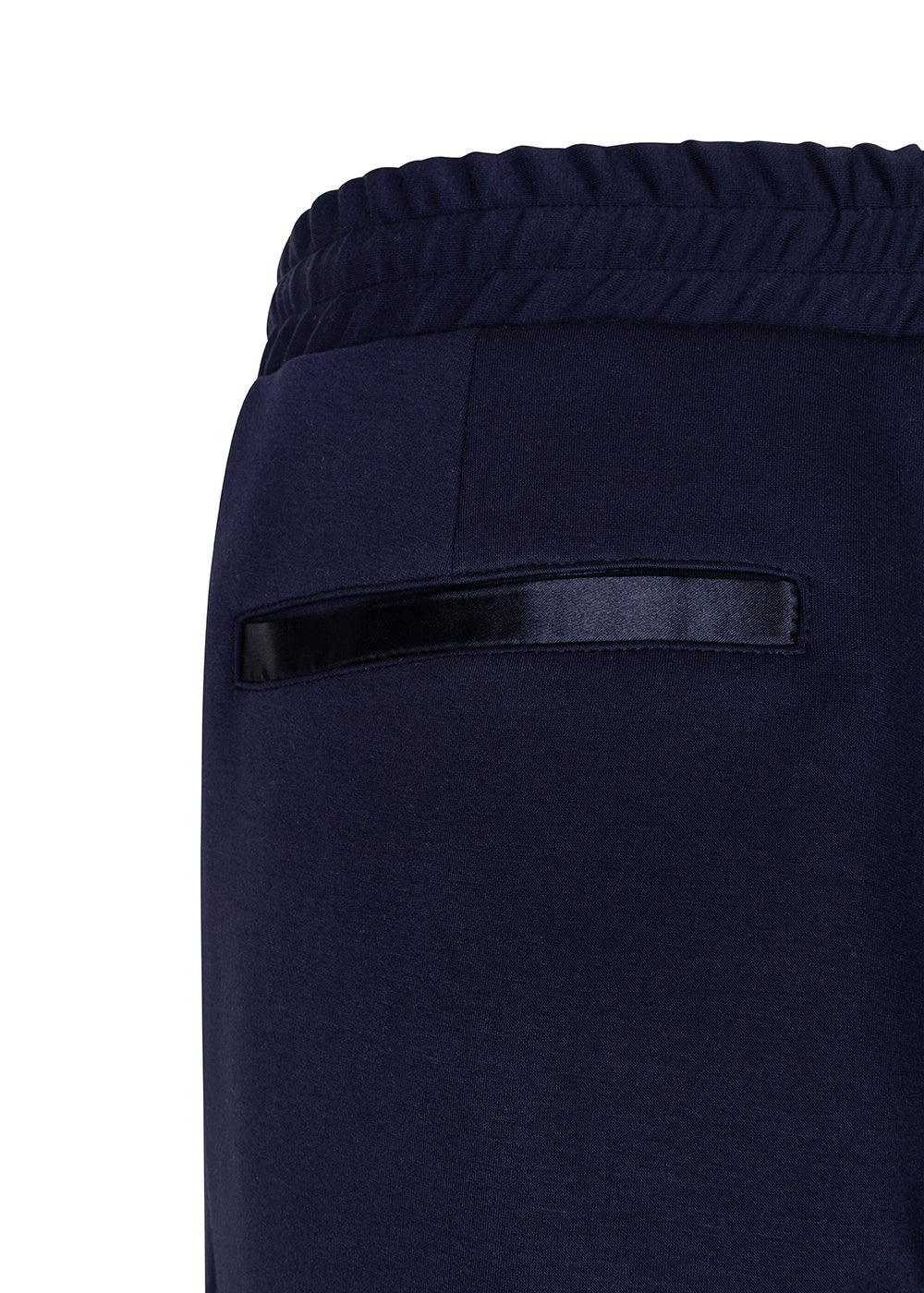 Soft-Stretch Belted Jogger | Navy