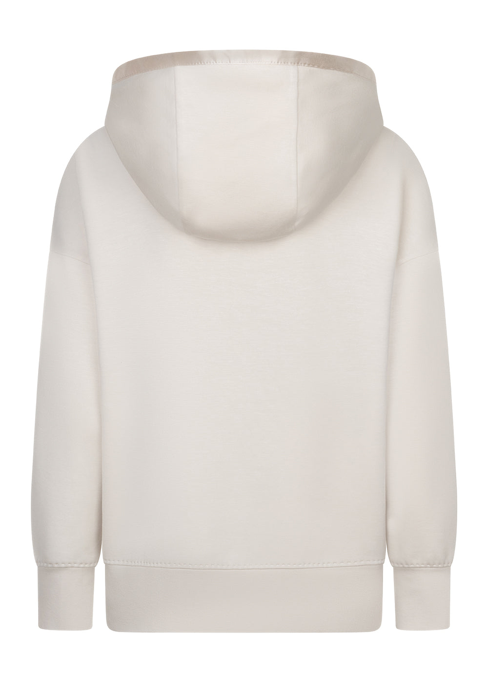 Removable-Hood Logo Sweat | Creamy Beige