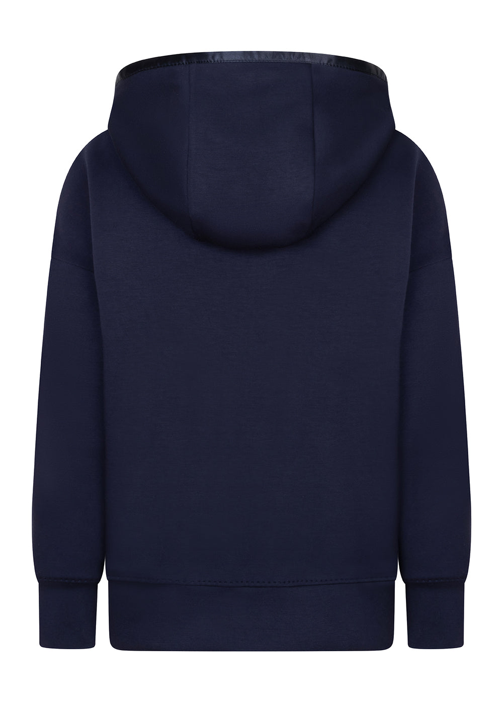 Removable-Hood Logo Sweat | Navy