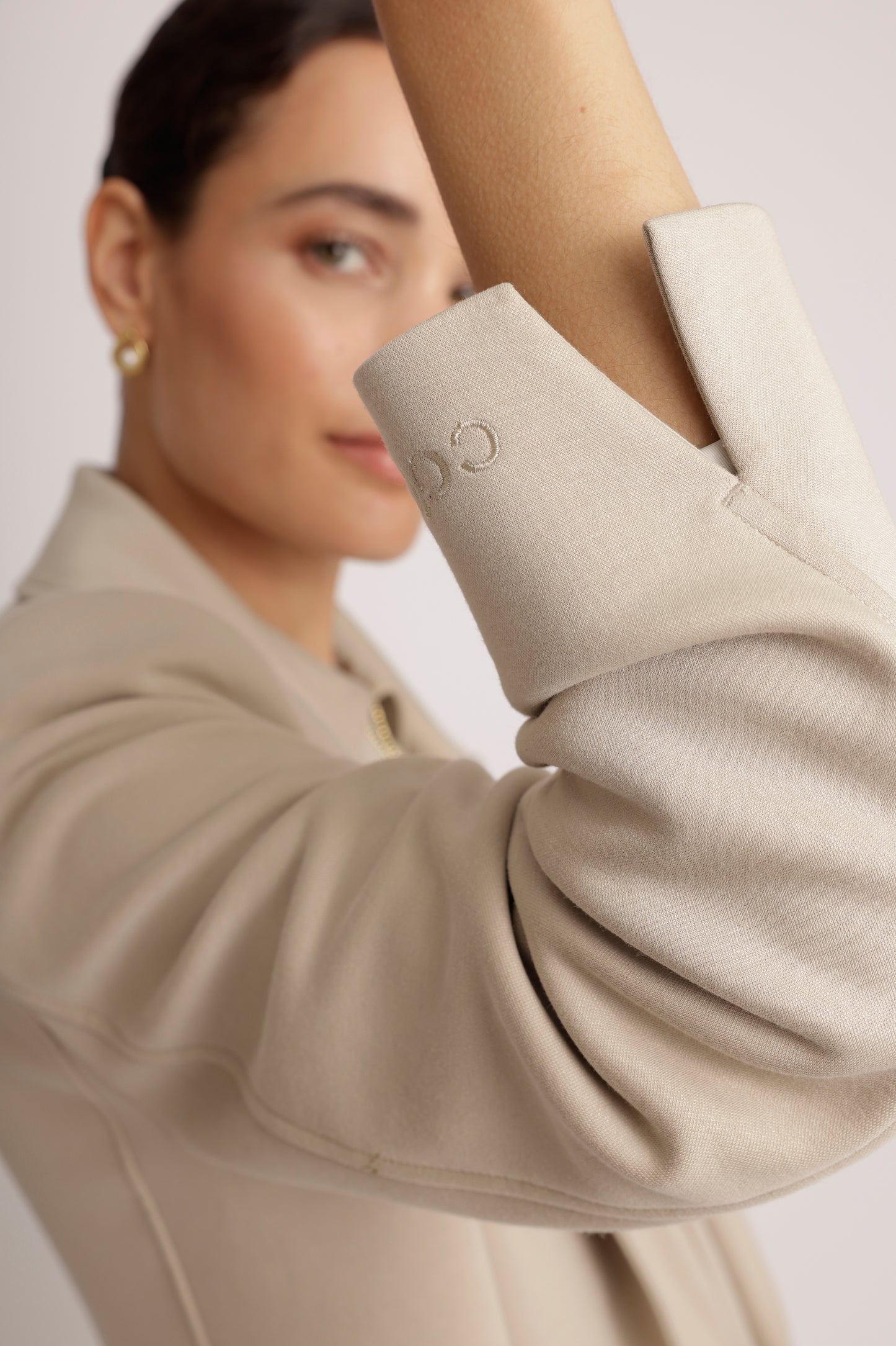 Wrinkle-Free Stretch Blazer | Beige