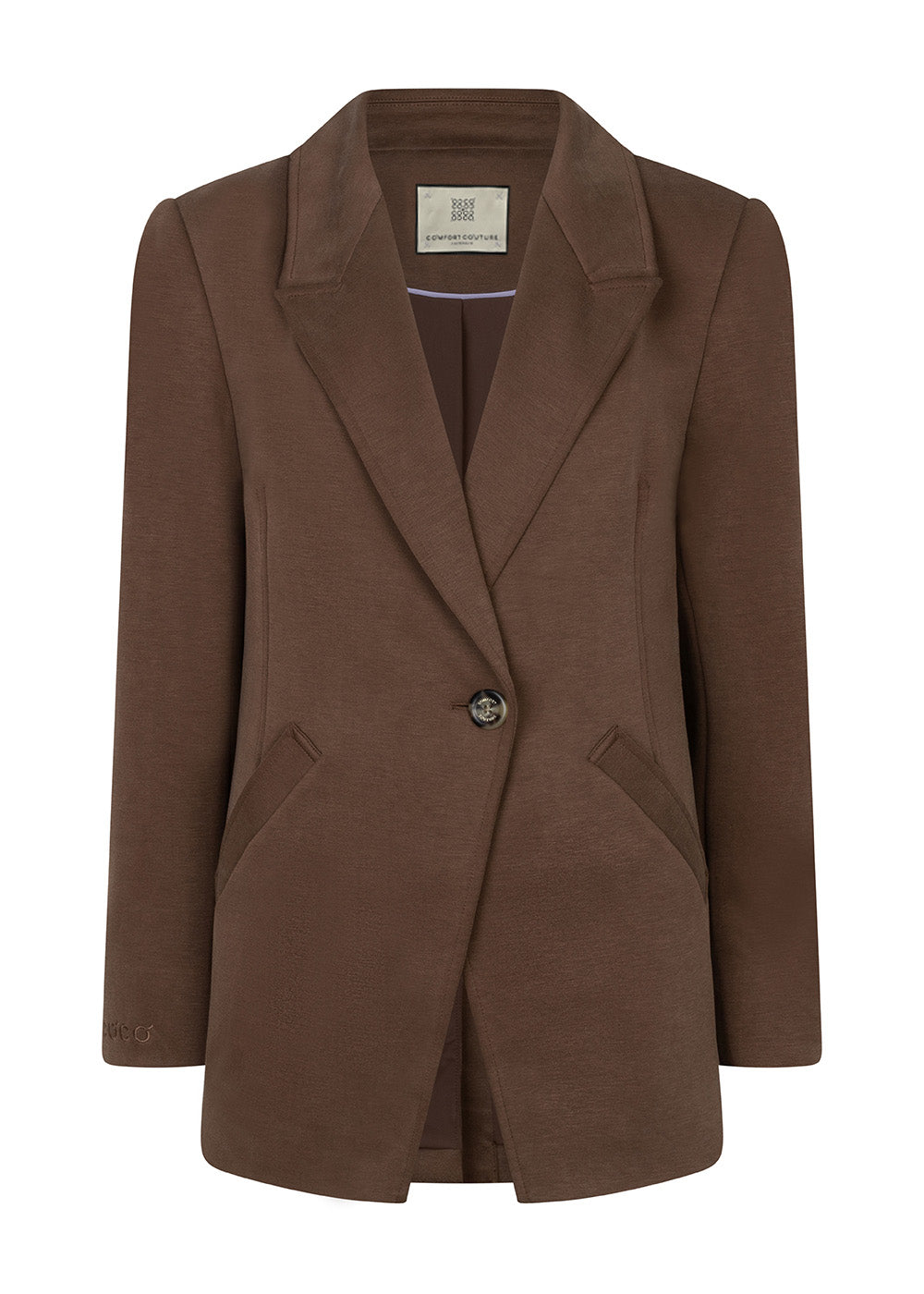 Wrinkle-Free Stretch Blazer | Brown