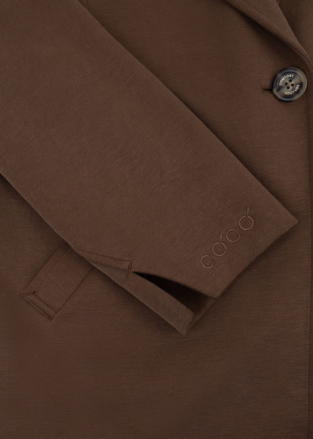 Wrinkle-Free Stretch Blazer | Brown