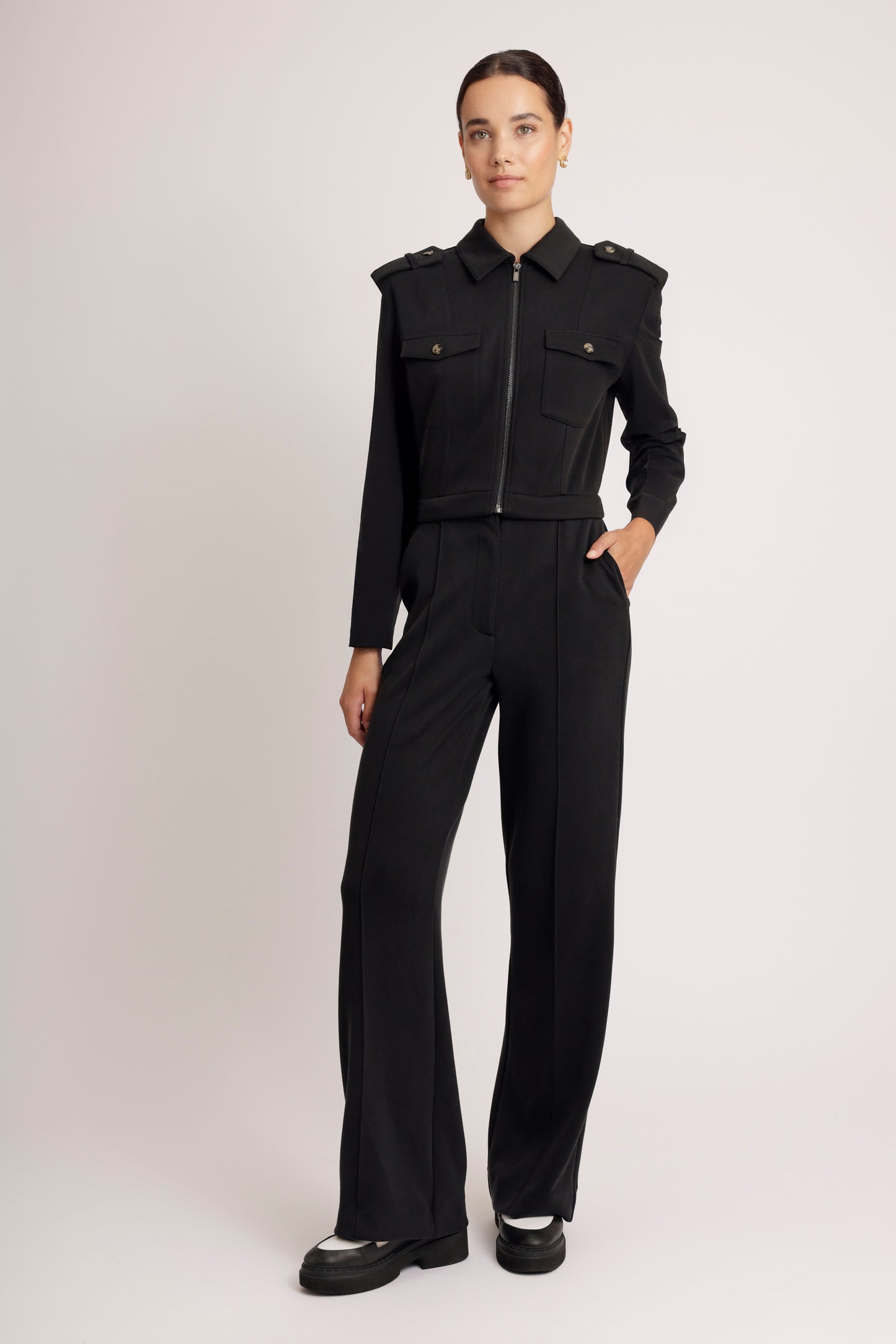 3-in-1 Zip-Off Jumpsuit | Almost Black