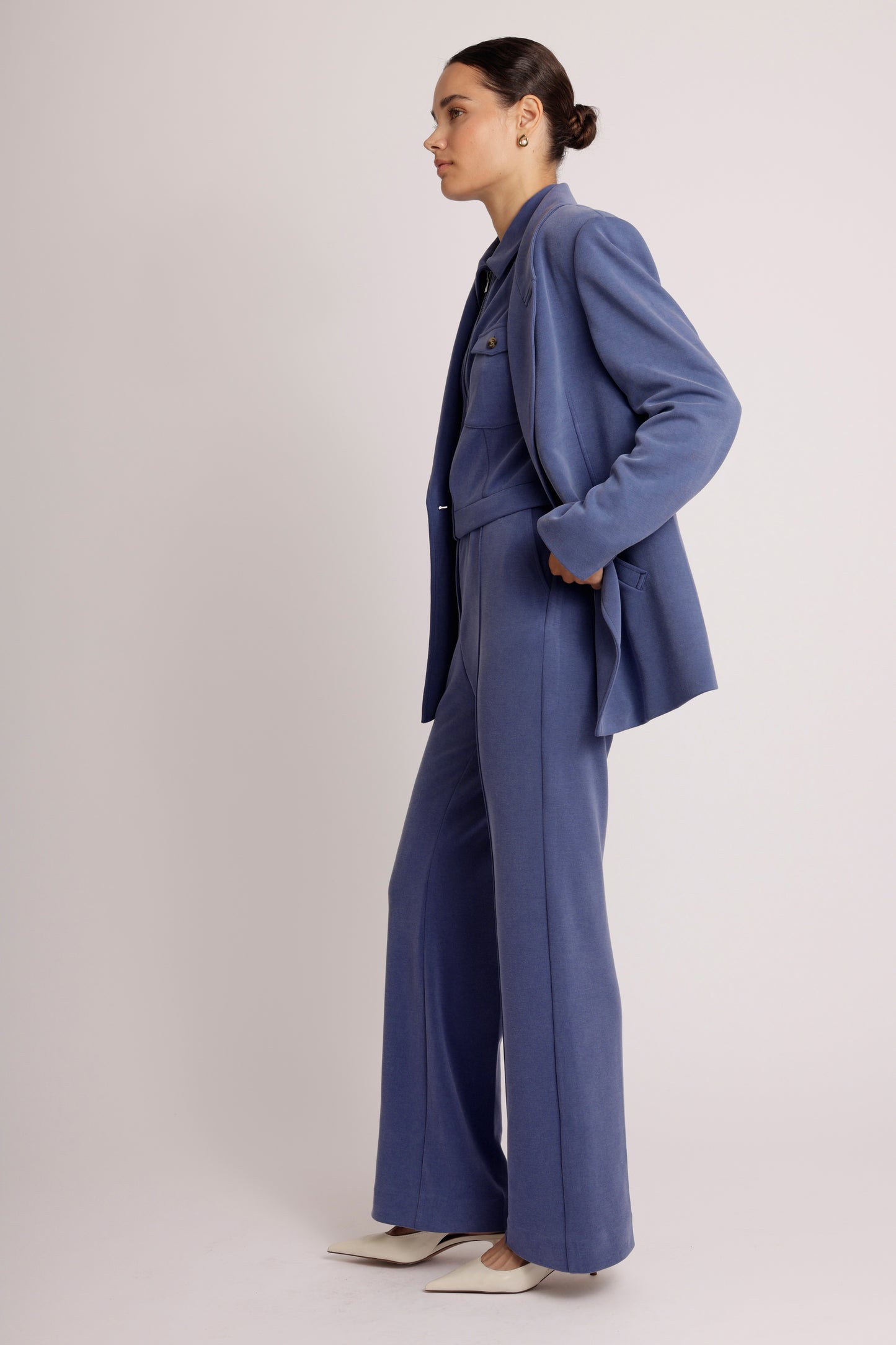 3-in-1 Zip-Off Jumpsuit | Mid-Blue