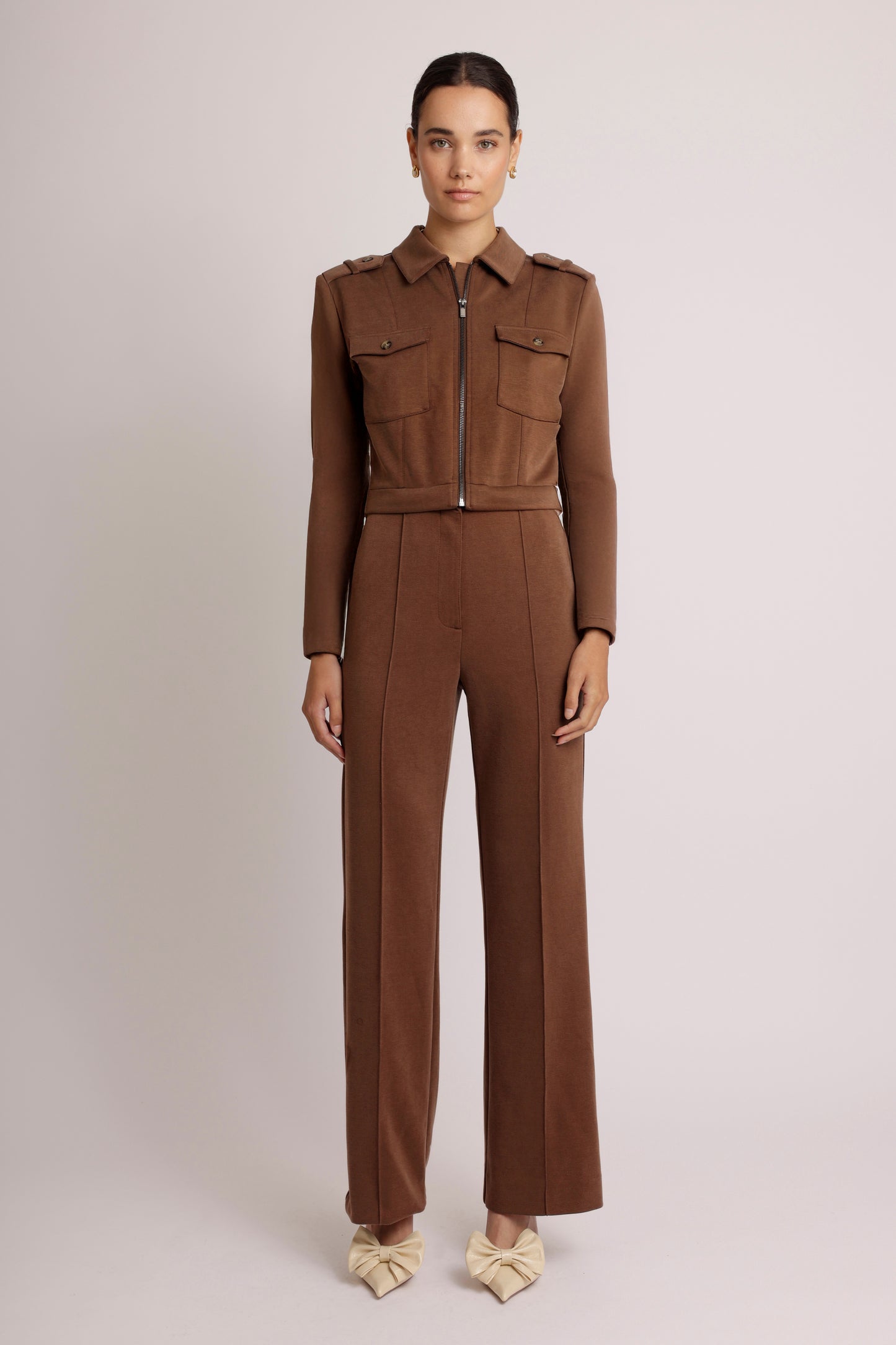 3-in-1 Zip-Off Jumpsuit | Brown