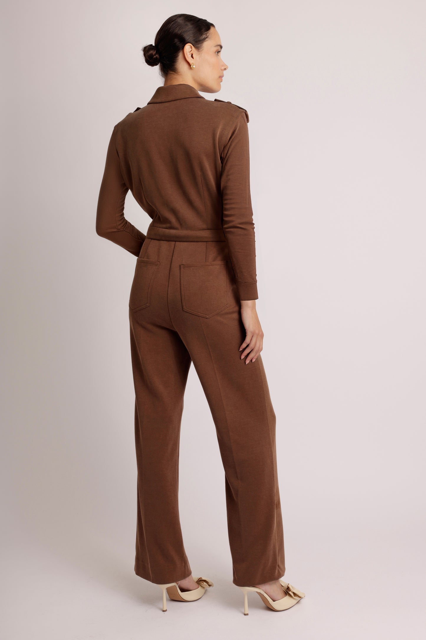 3-in-1 Zip-Off Jumpsuit | Brown