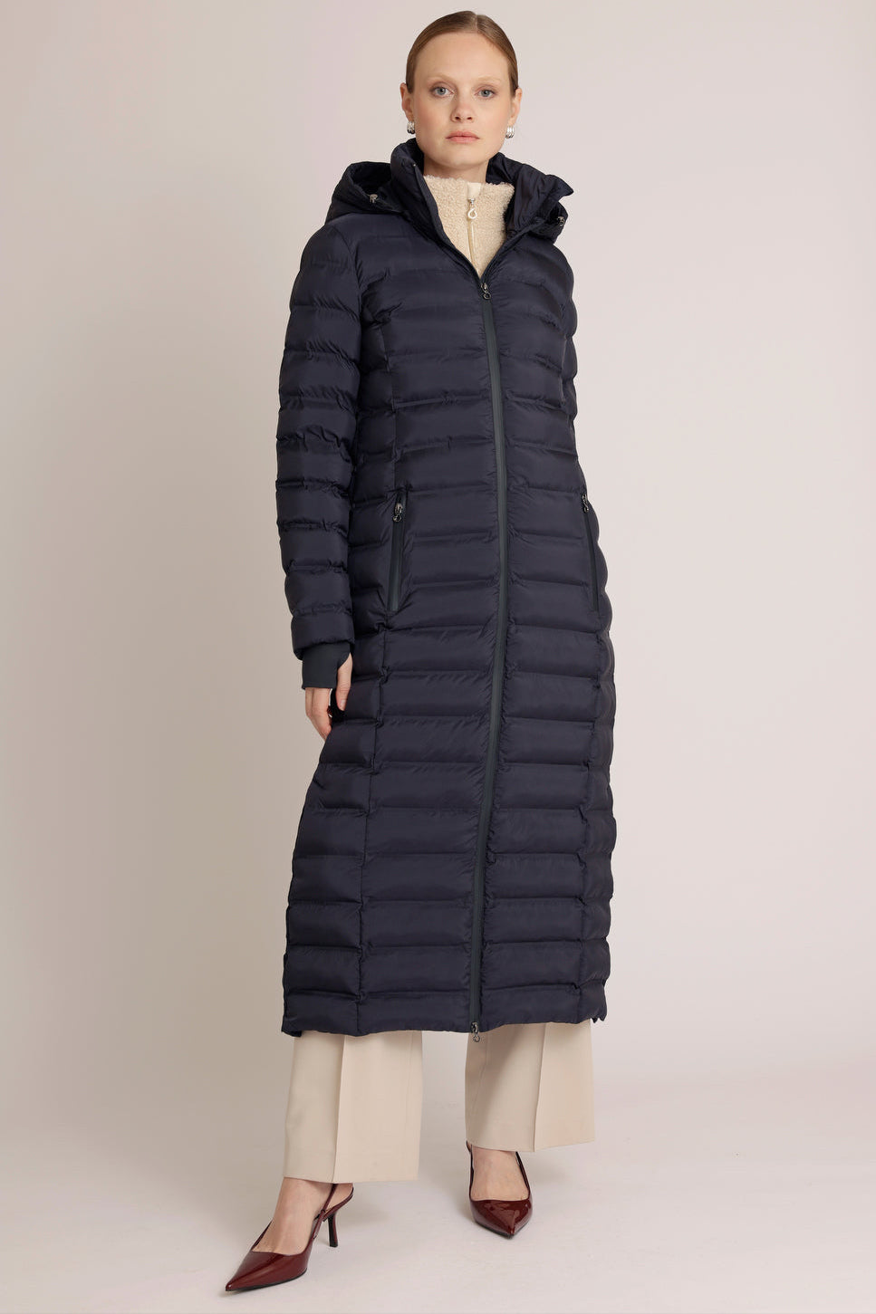 Maxi Waterproof Puffer Jacket | True Navy