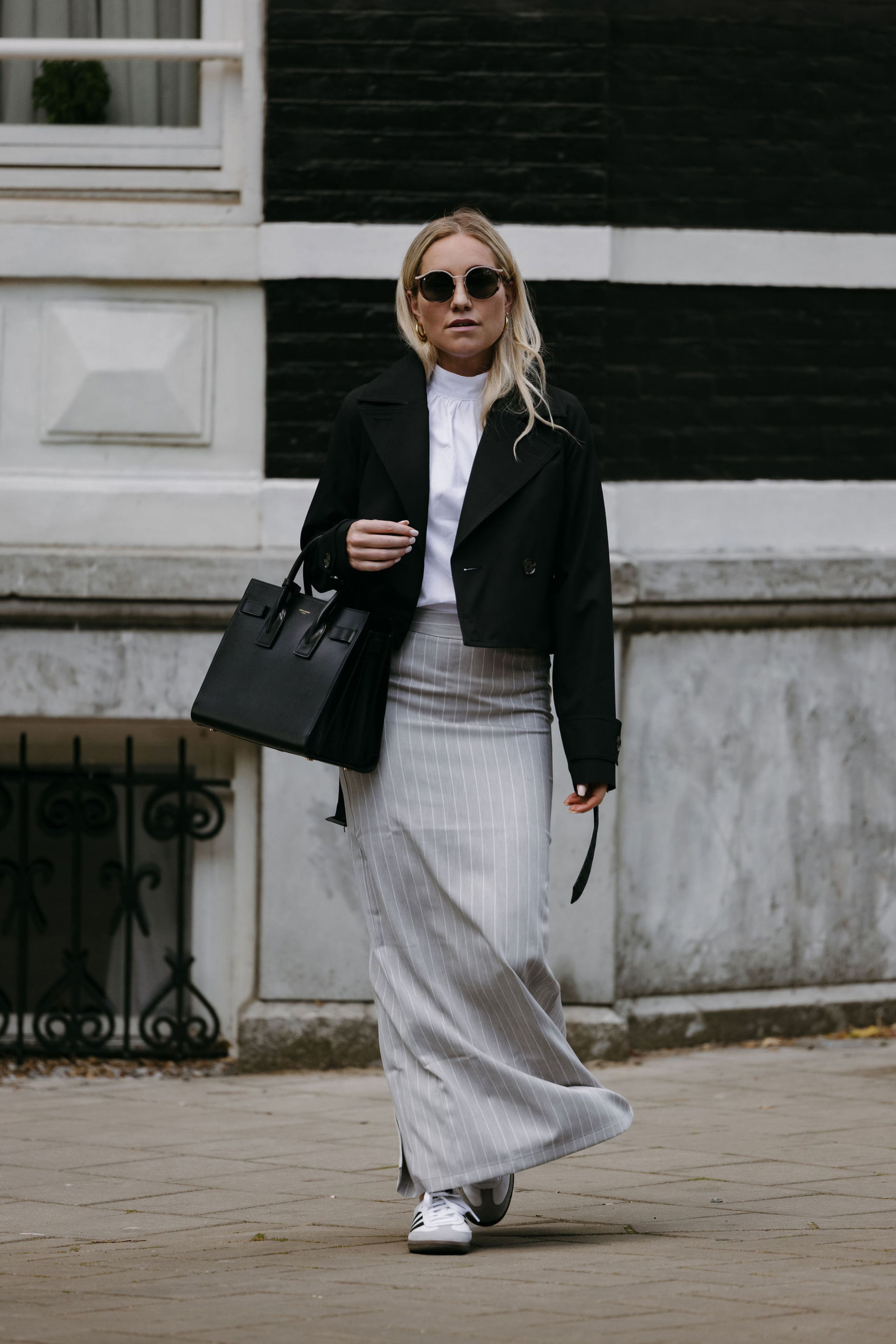 Waterproof Zip-Off Straight-Fit Trenchcoat  | Black