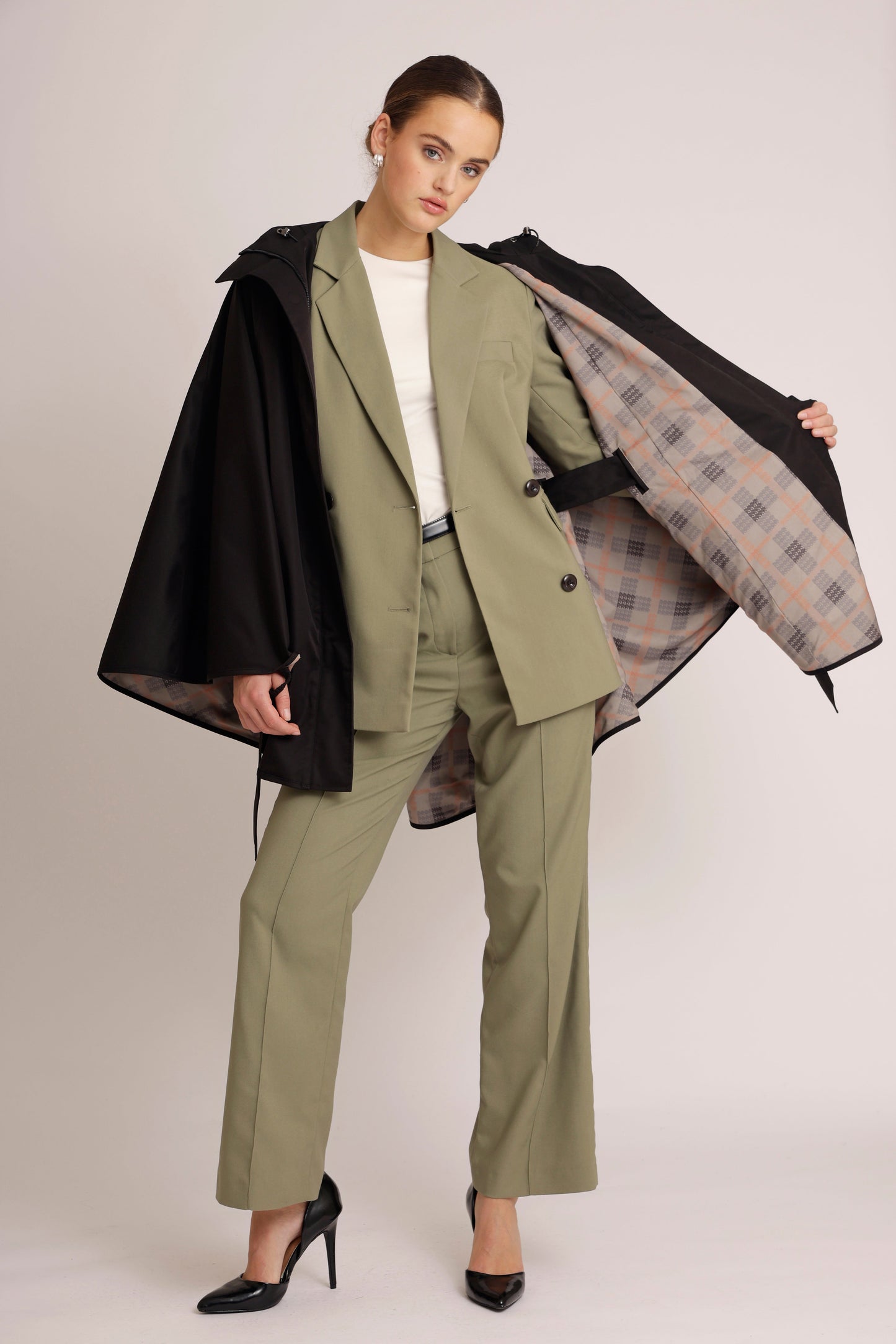 Waterproof Poncho Cape | Black