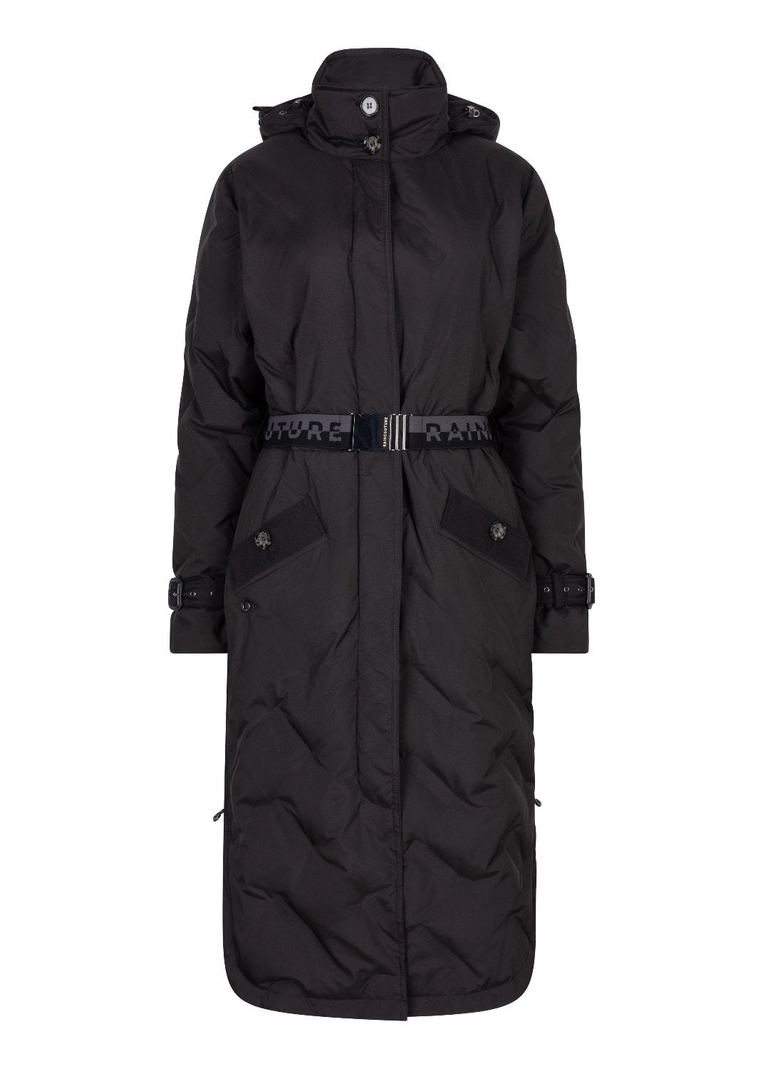 Waterproof Puffer Poncho | Black