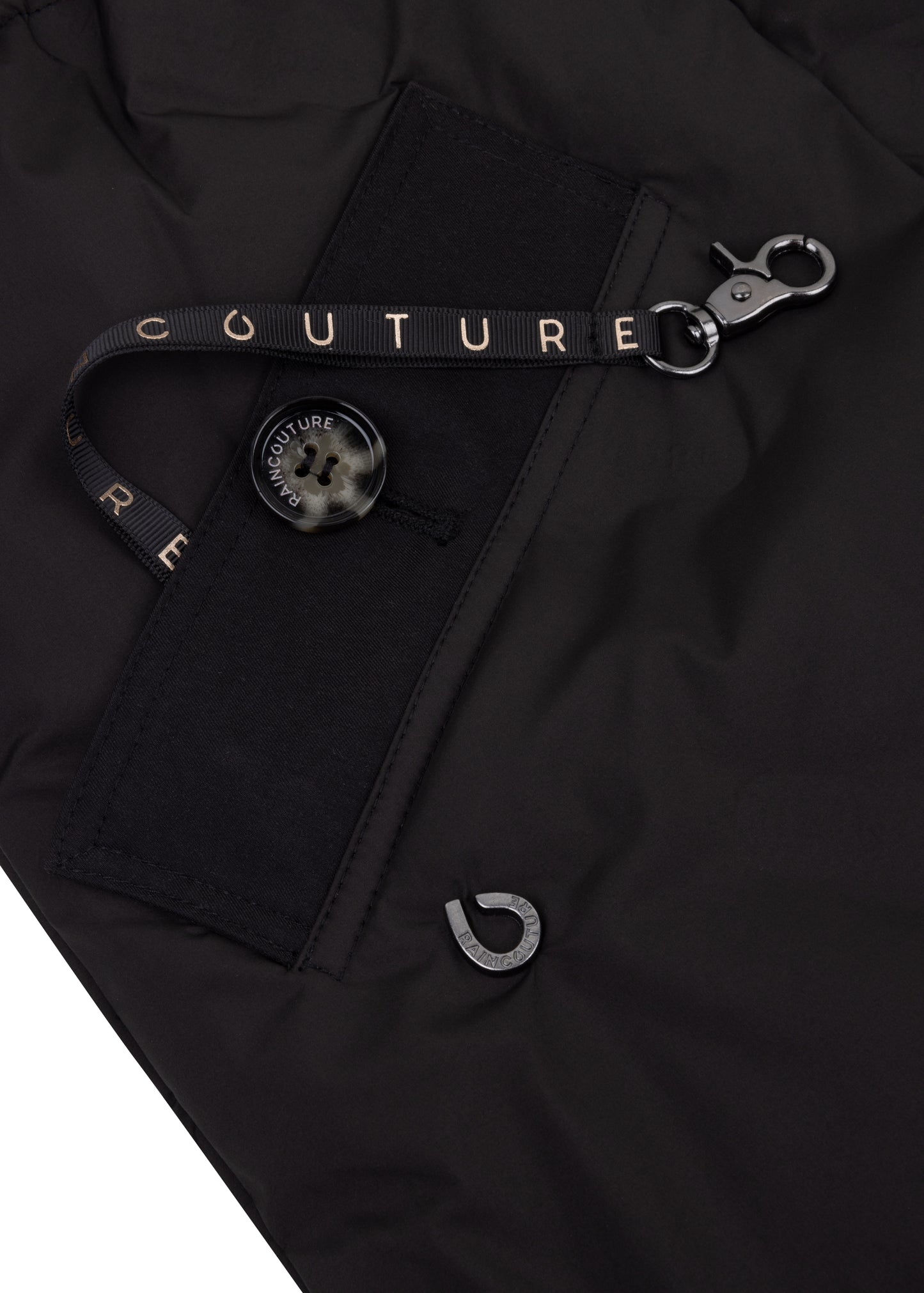 Waterproof Puffer Poncho | Black
