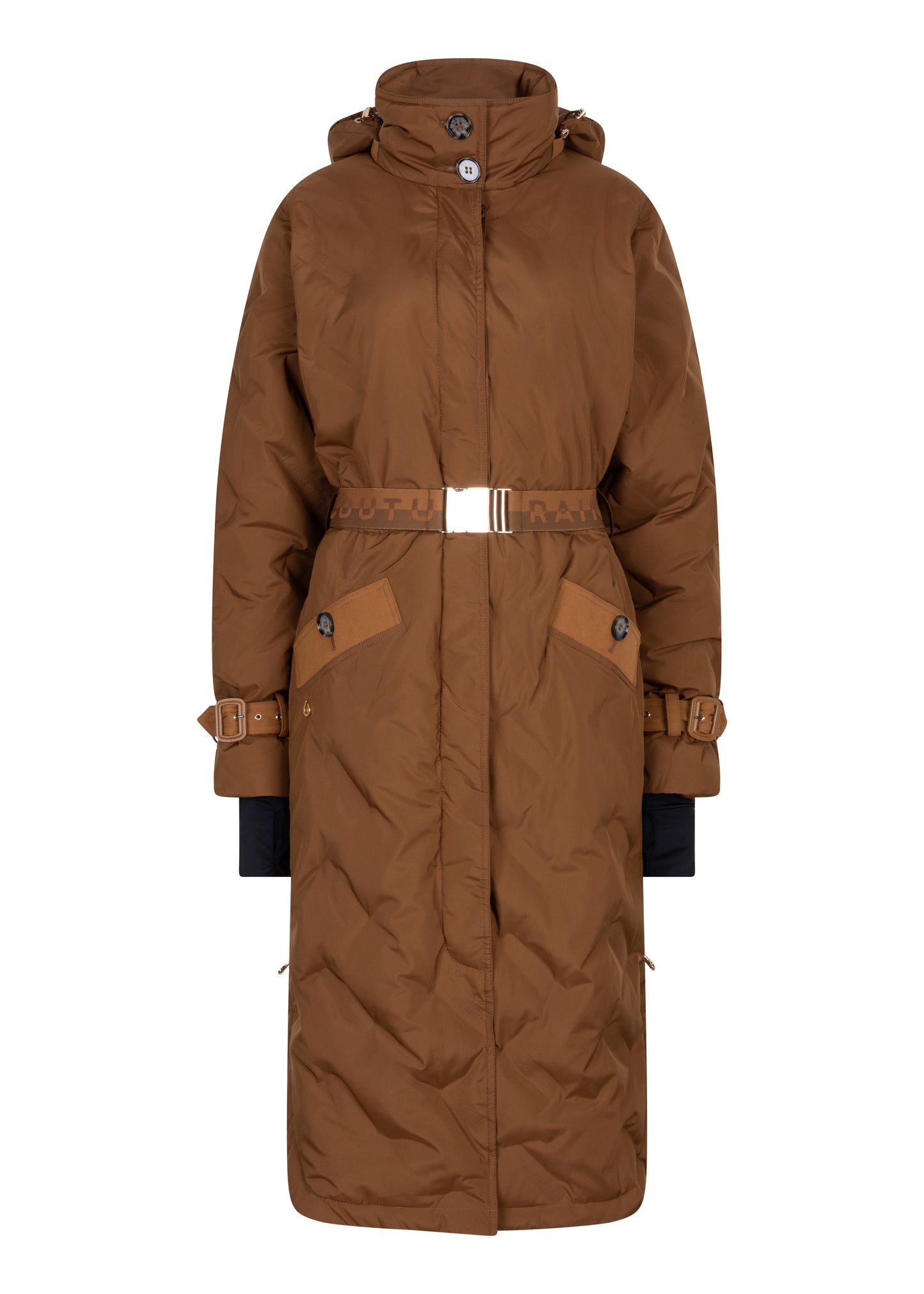 Waterproof Puffer Poncho | Bronze