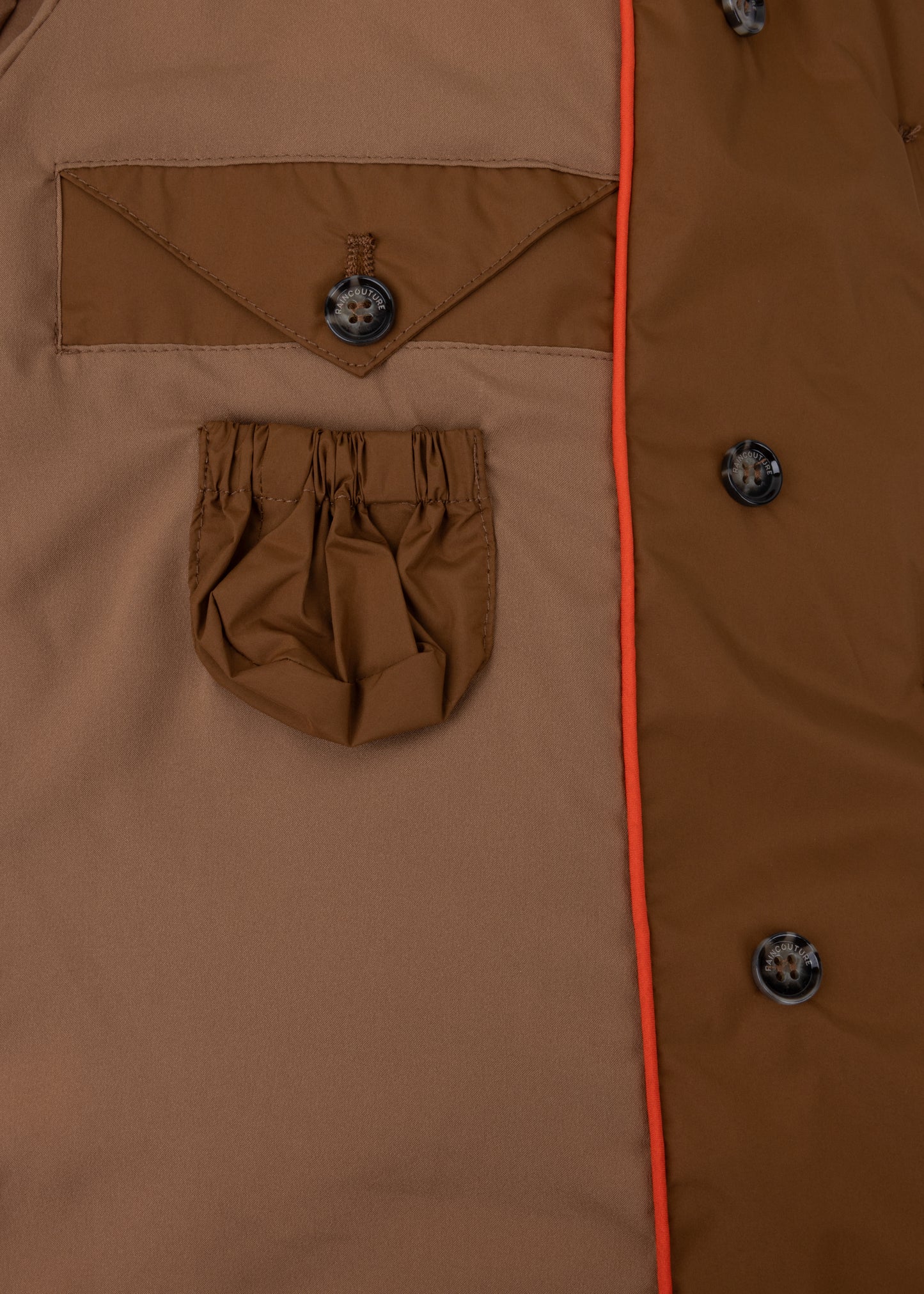 Waterproof Puffer Poncho | Bronze