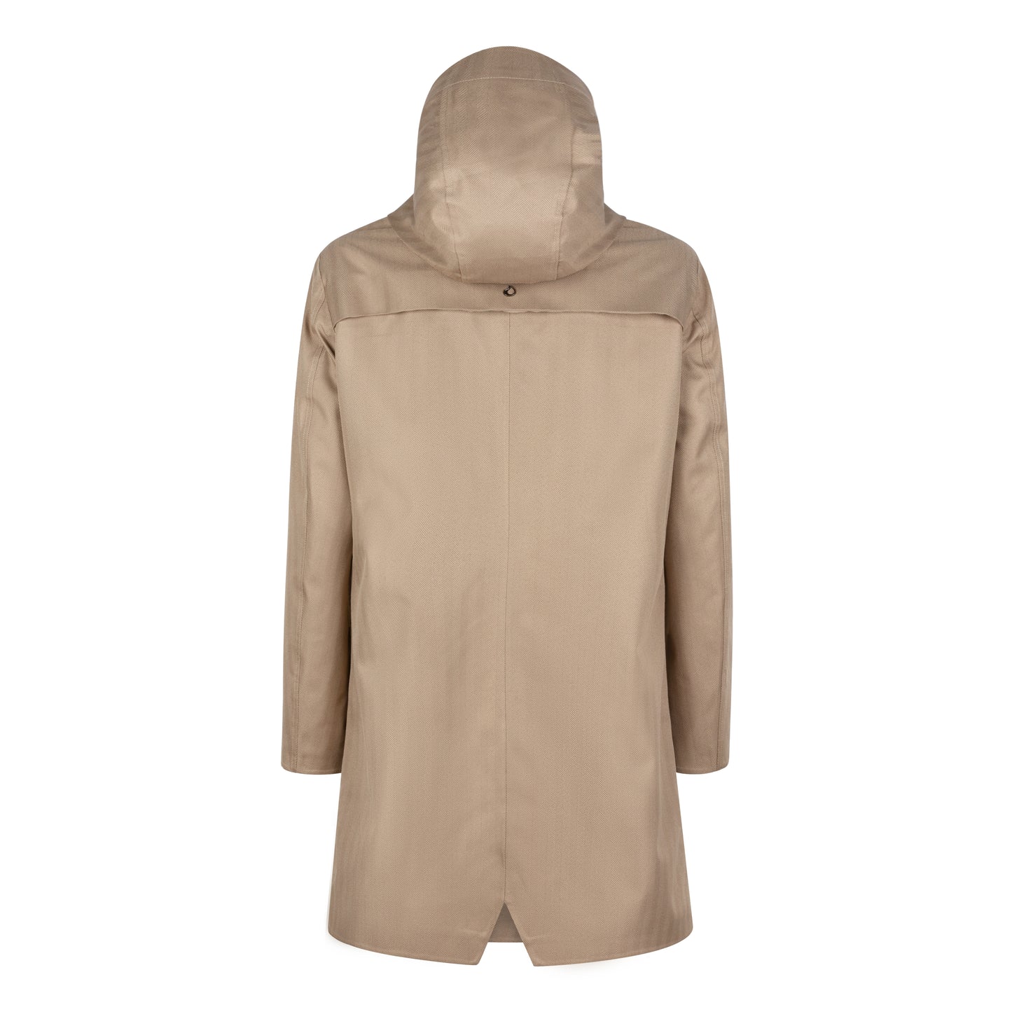 Waterproof Tailored Fit Parka | Beige Herringbone