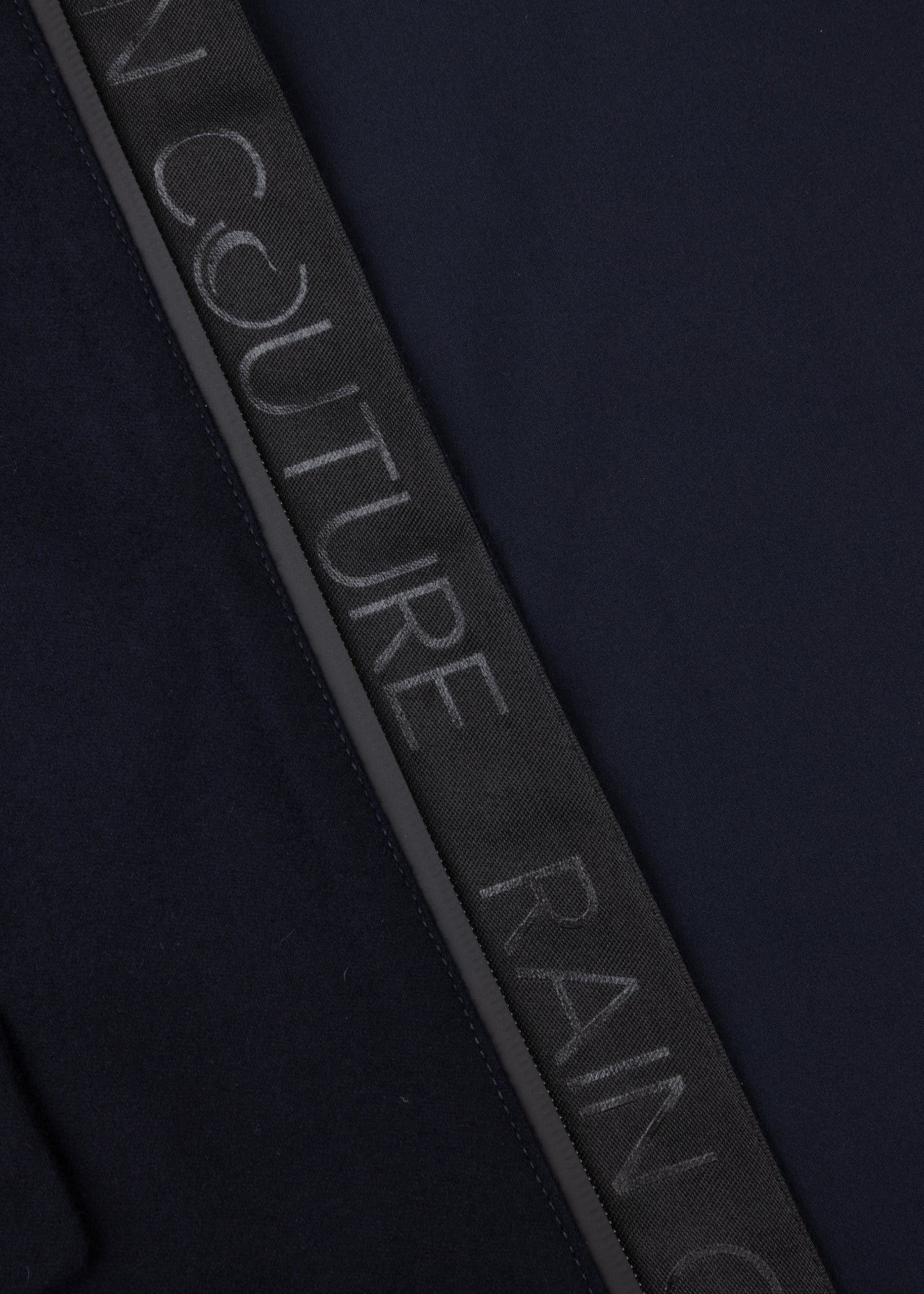 Waterproof Relaxed Fit Short Jacket | Navy Wool