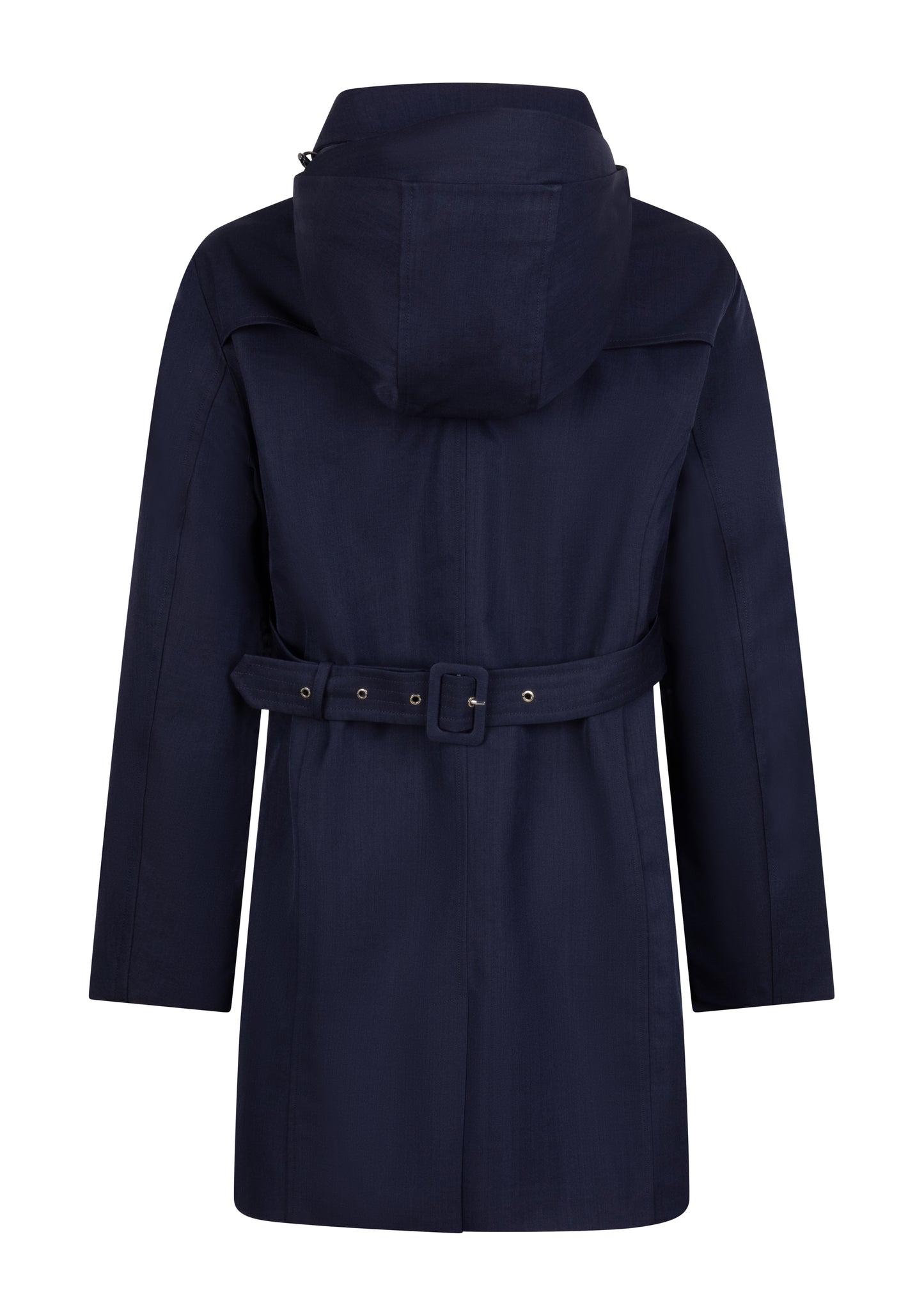 Waterproof Straight Fit Trenchcoat | Navy Melange