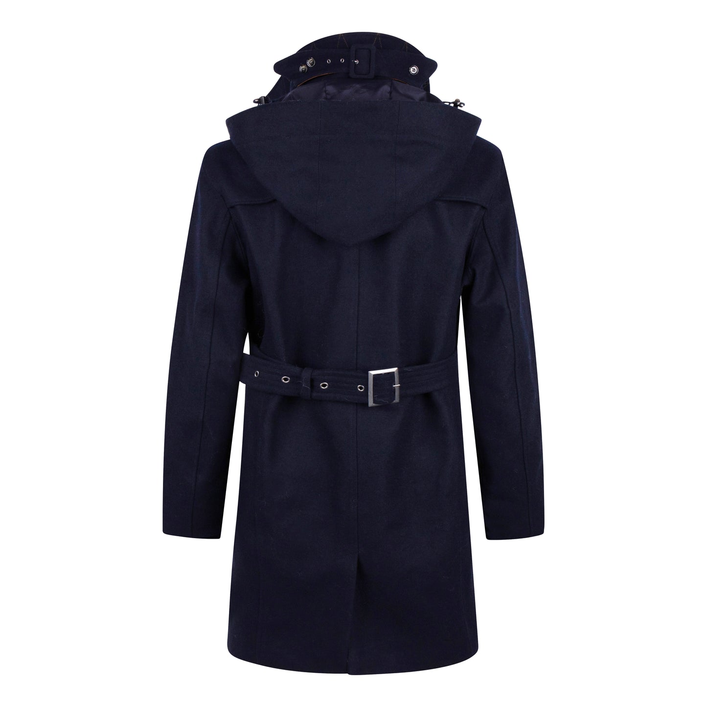 Waterproof Straight Fit Trenchcoat | Navy Wool