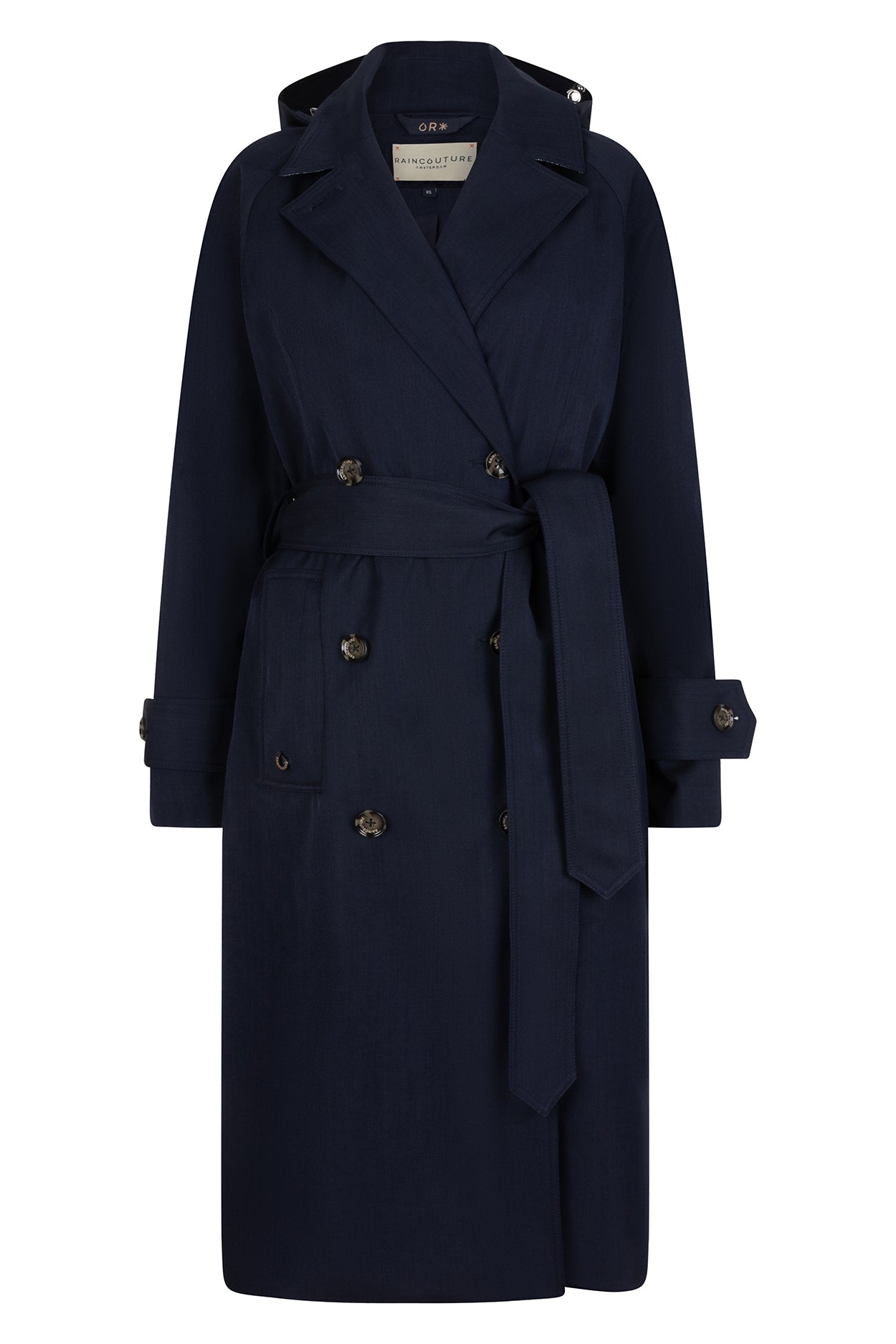 Waterproof Straight-Fit Trenchcoat | Navy Melange