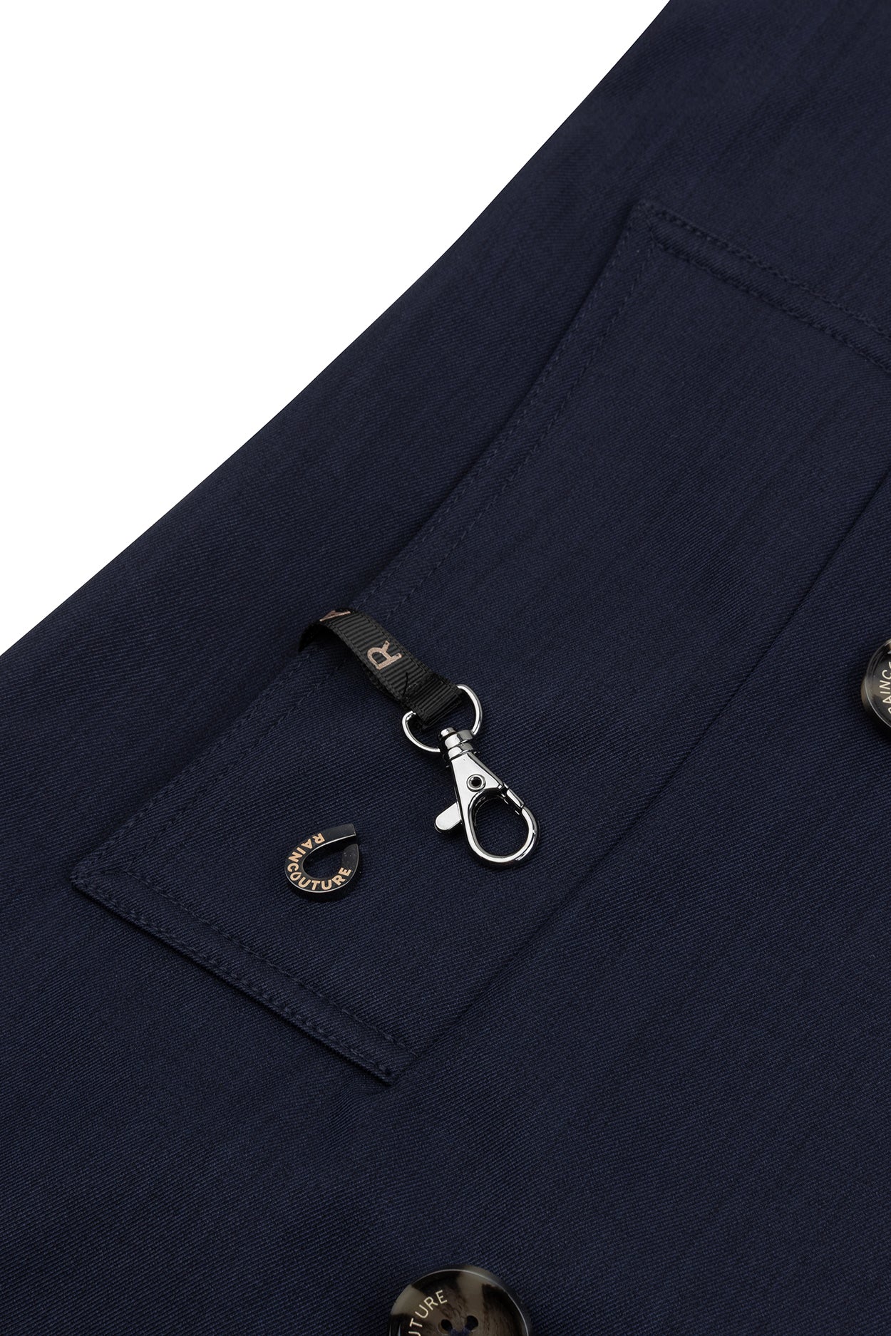Waterproof Straight-Fit Trenchcoat | Navy Melange