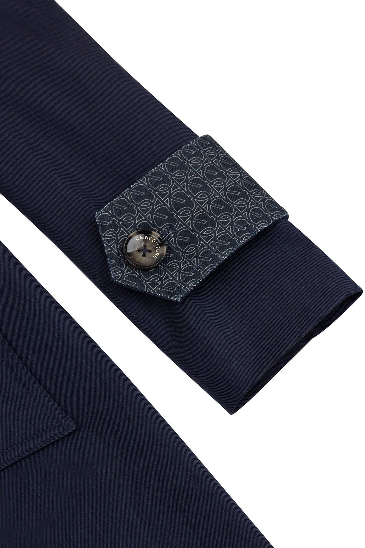 Waterproof Straight-Fit Trenchcoat | Navy Melange