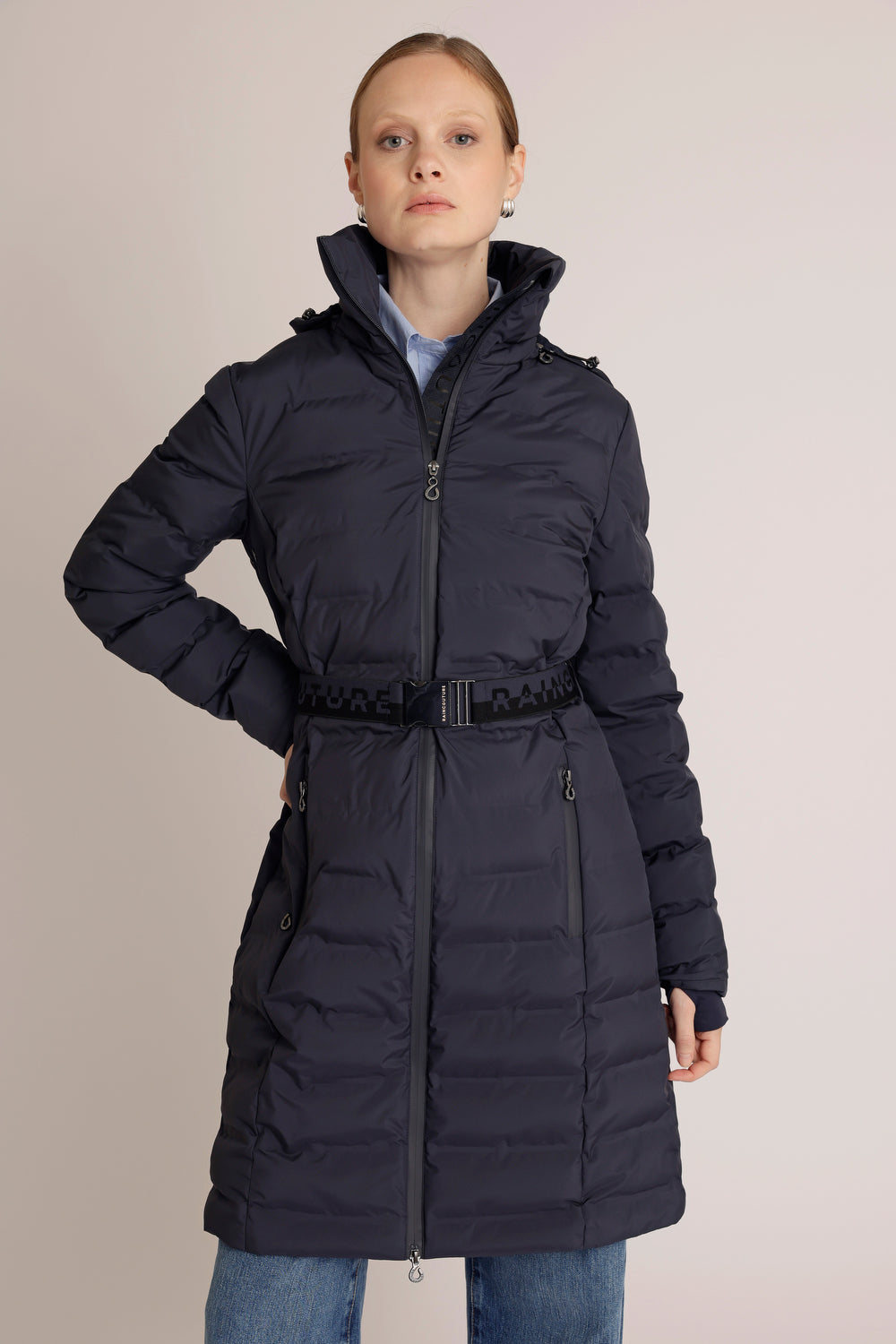 Waterproof Tailored-Fit Puffer Jacket | New Navy