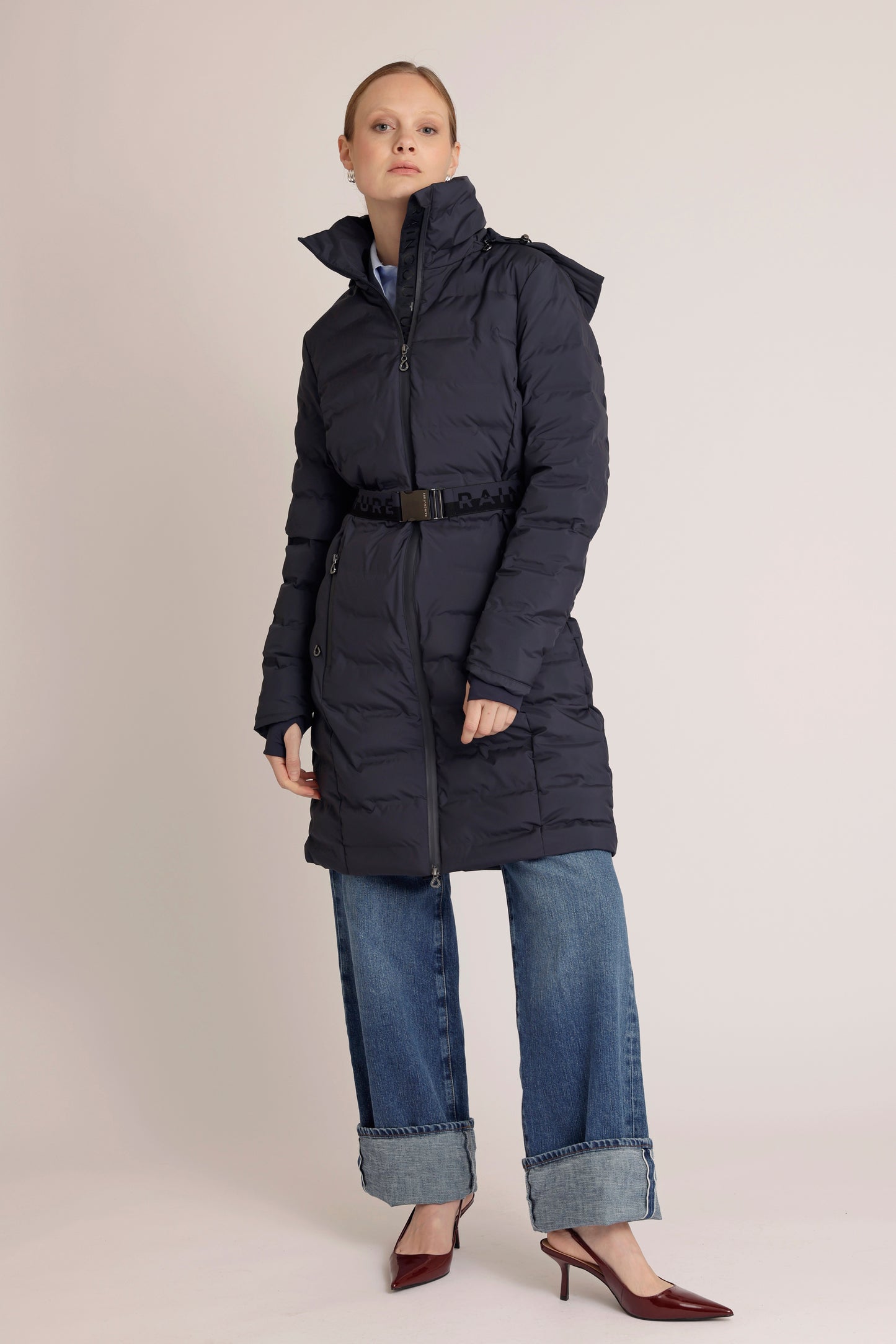 Waterproof Tailored-Fit Puffer Jacket | New Navy