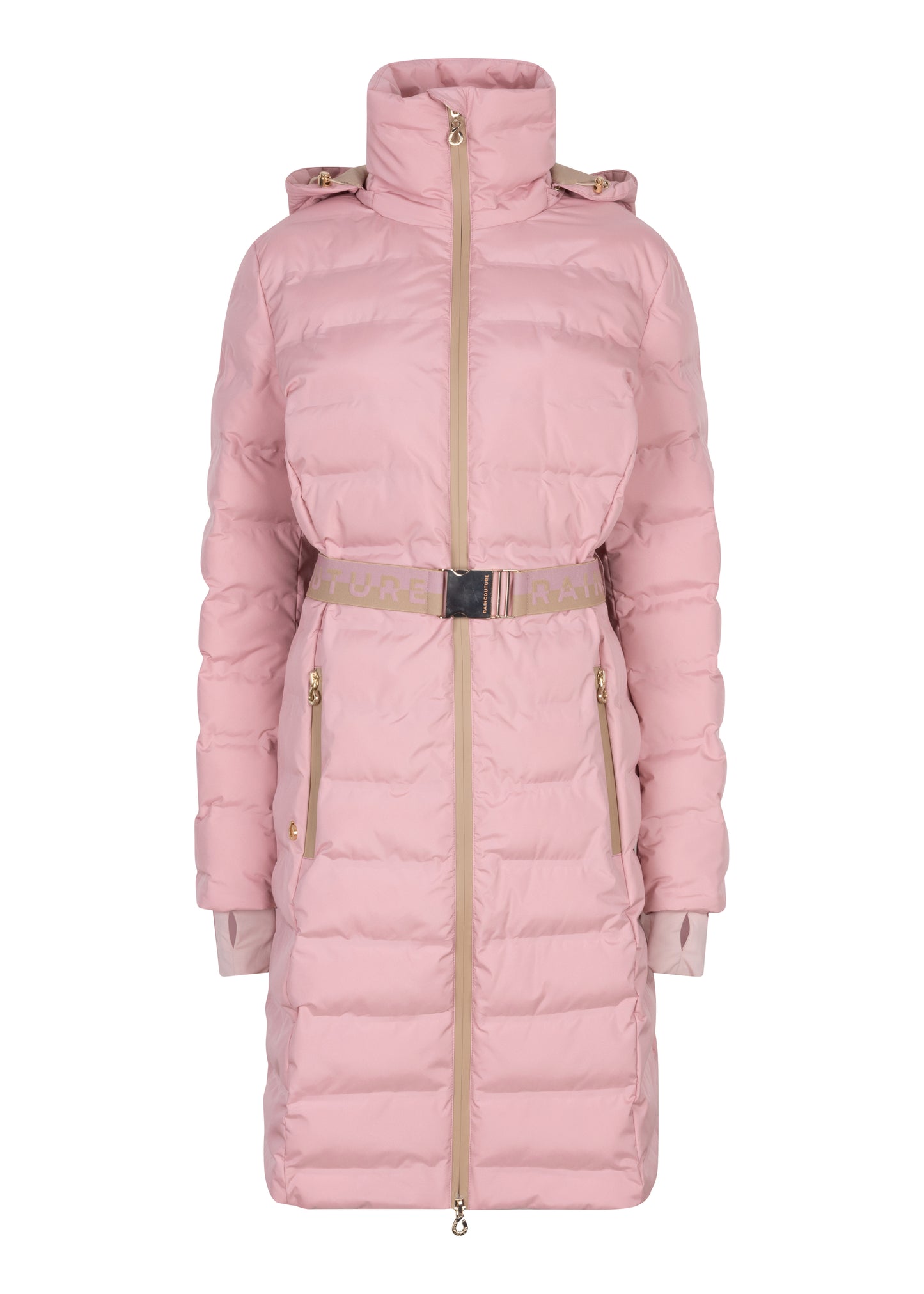 Waterproof Tailored-Fit Puffer Jacket | Pink