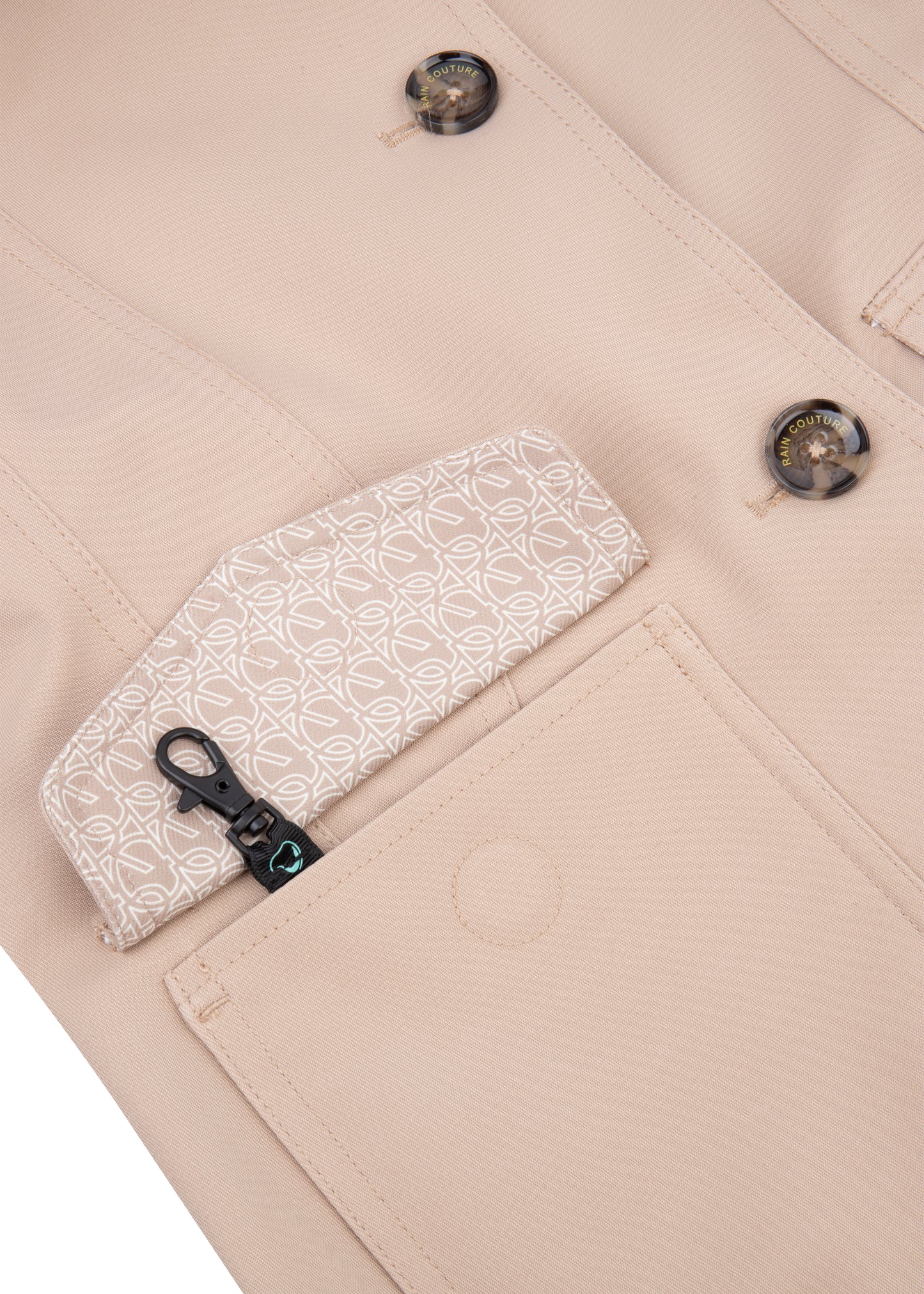 Waterproof Tailored To Fit Trenchcoat | Beige