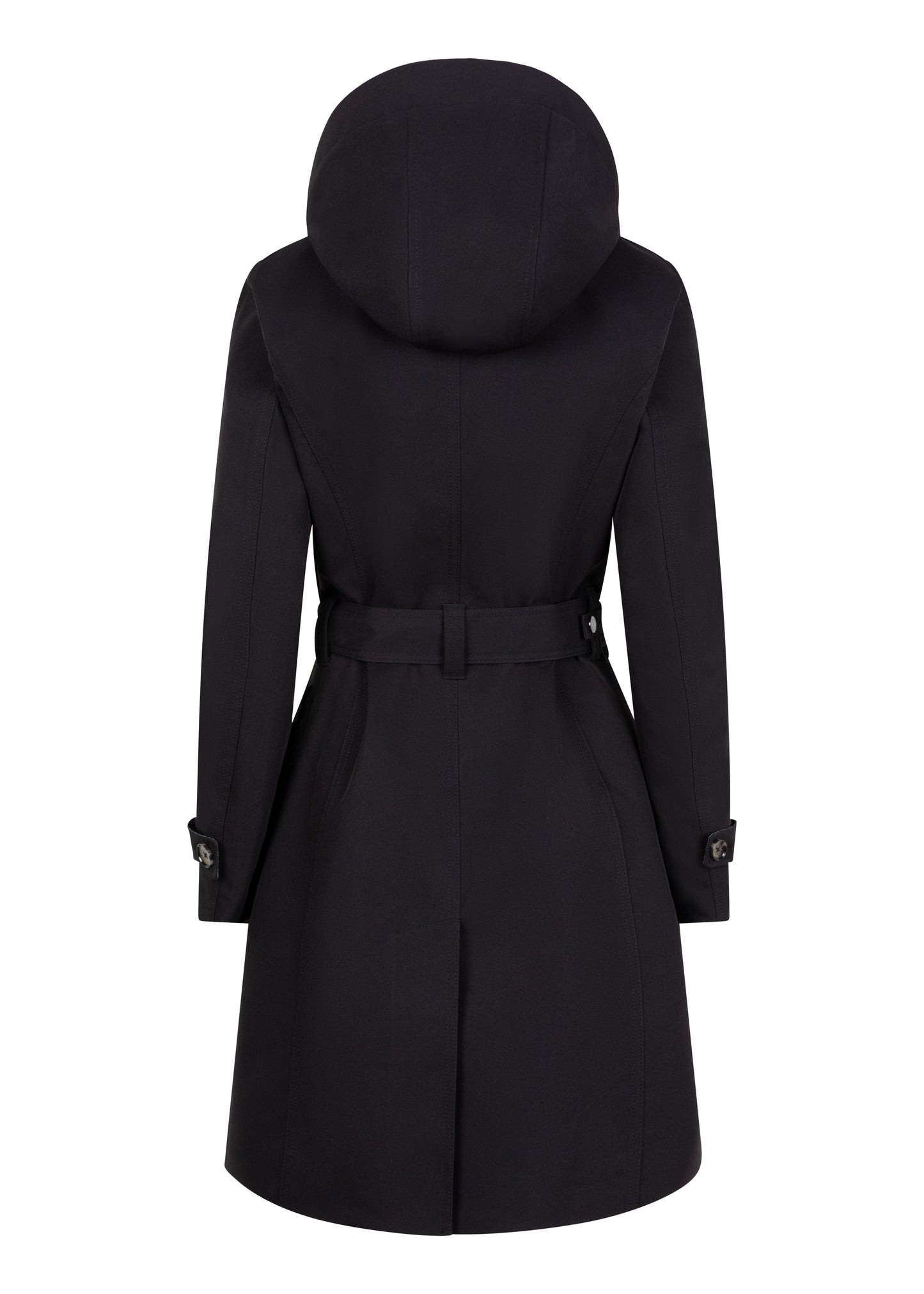 Waterproof Tailored To Fit Trenchcoat | Black