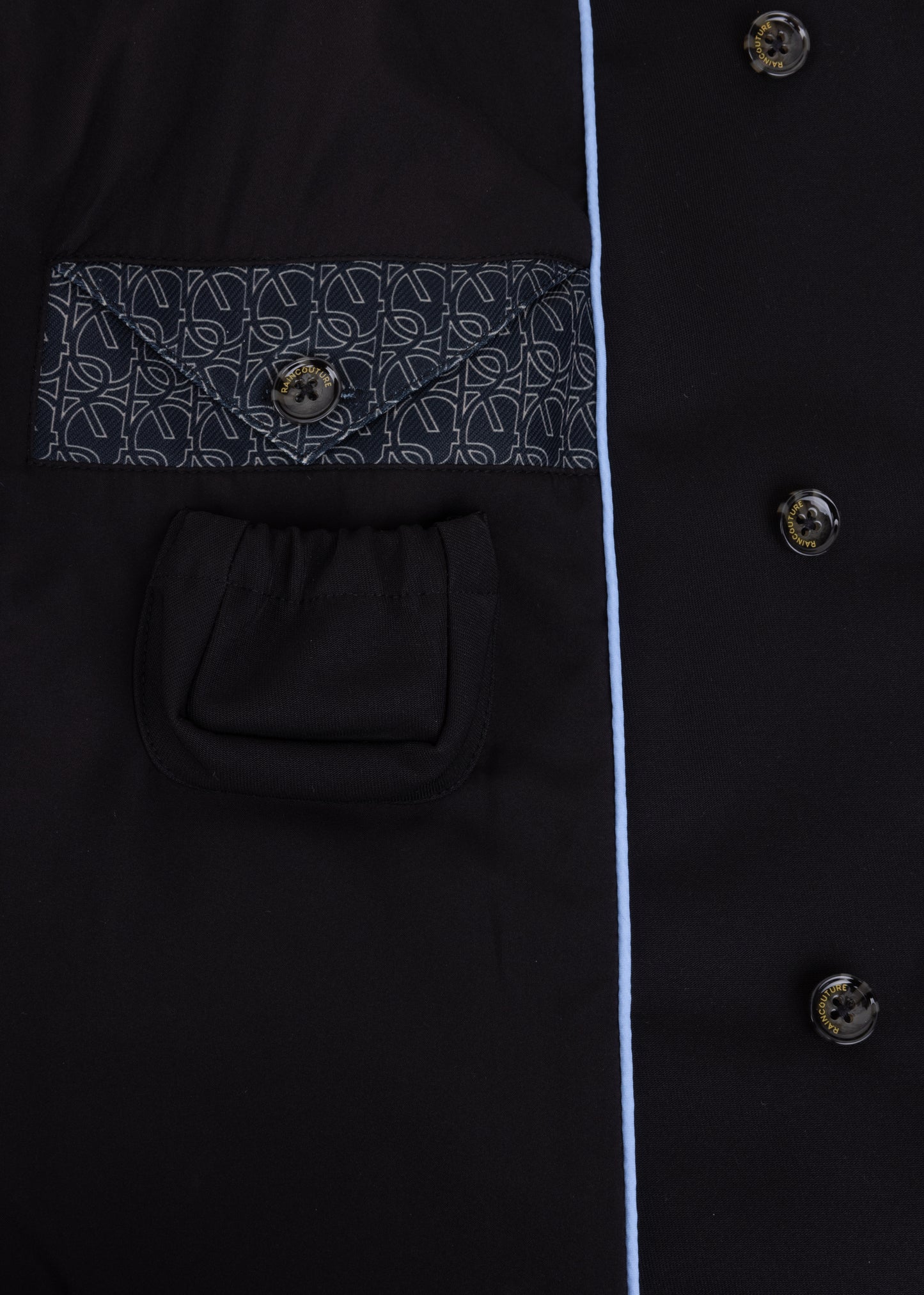 Waterproof Tailored To Fit Trenchcoat | Black
