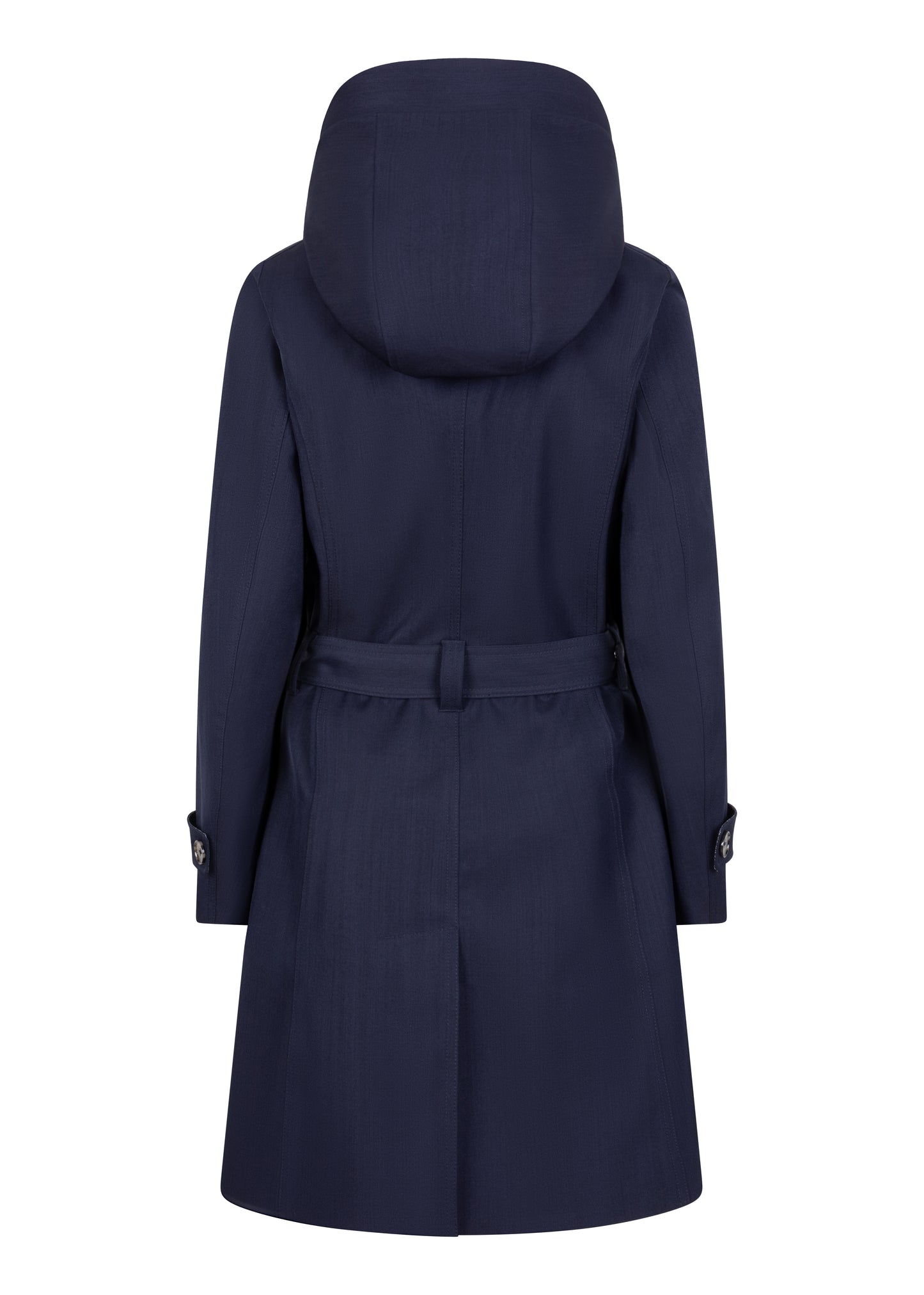 Waterproof Tailored To Fit Trenchcoat | Navy Melange