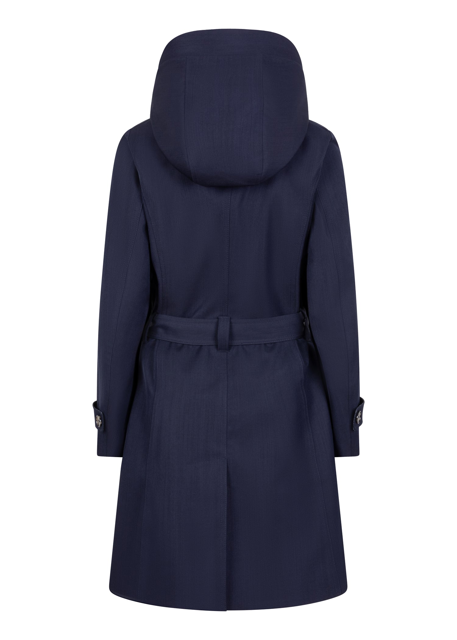 Waterproof Tailored To Fit Trenchcoat  | Navy Melange