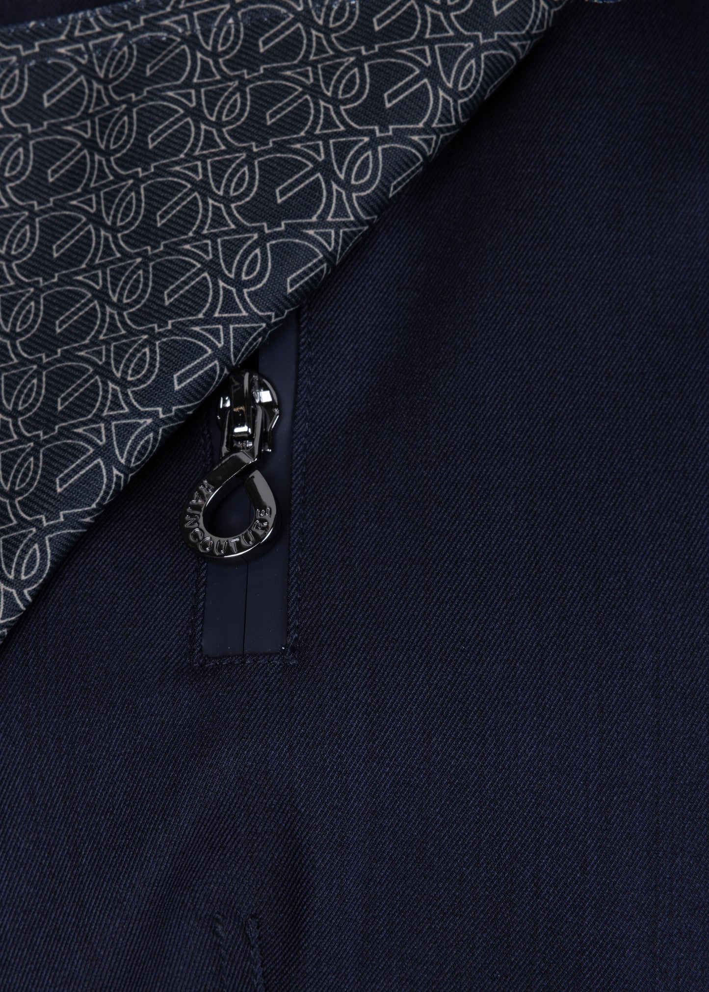 Waterproof Tailored To Fit Trenchcoat | Navy Melange