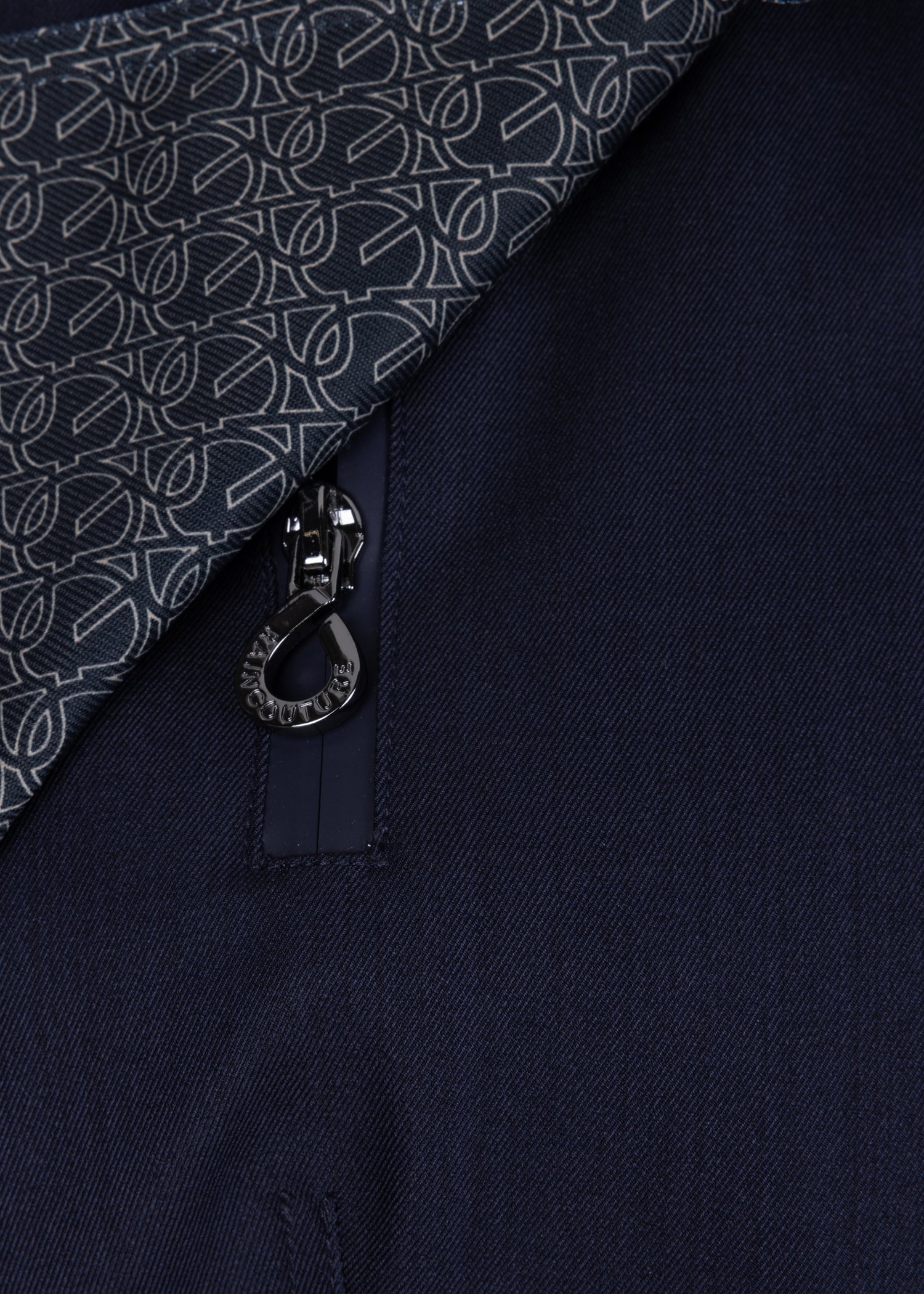 Waterproof Tailored To Fit Trenchcoat  | Navy Melange