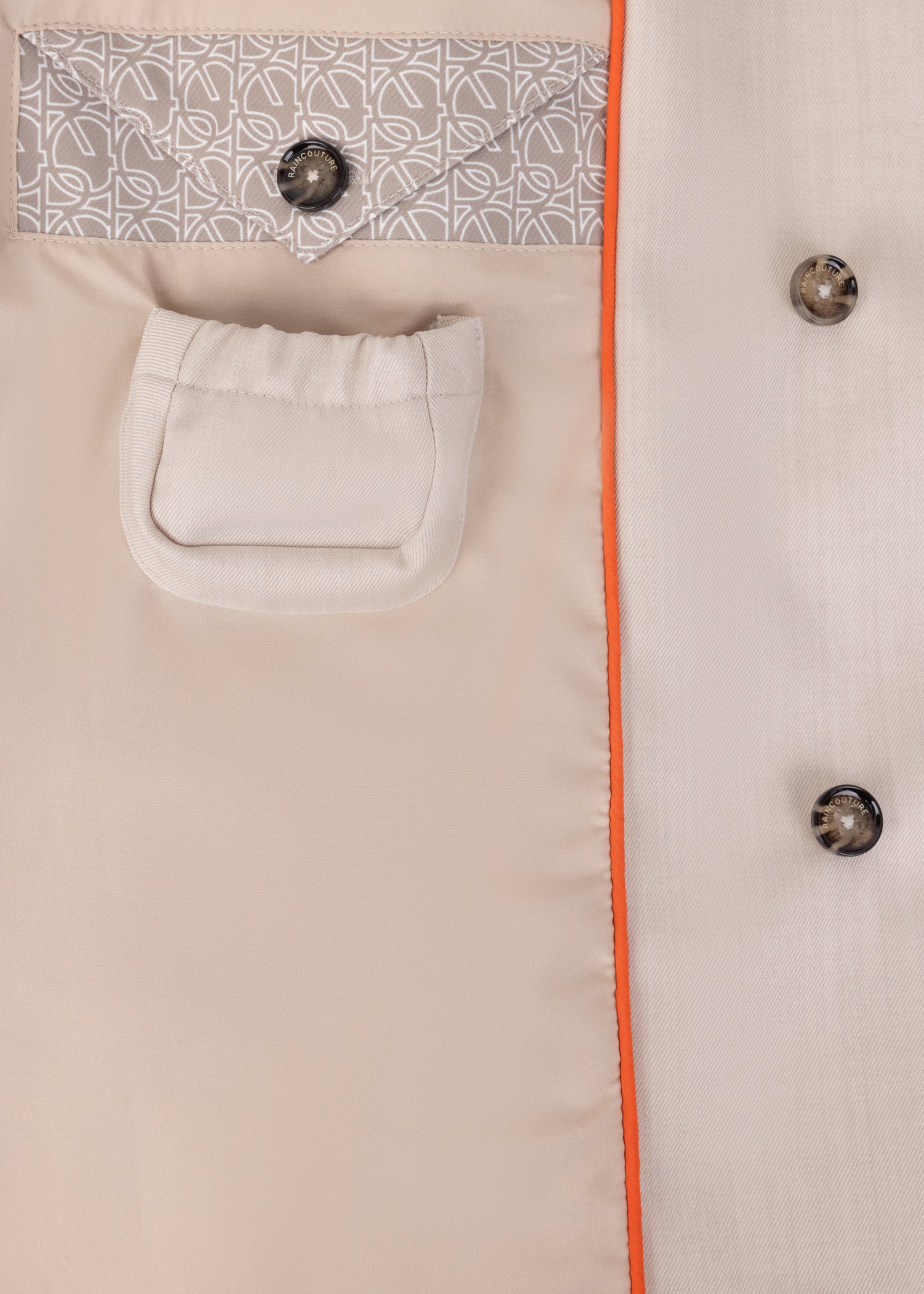 Waterproof Tailored To Fit Trenchcoat | Sandy Melange