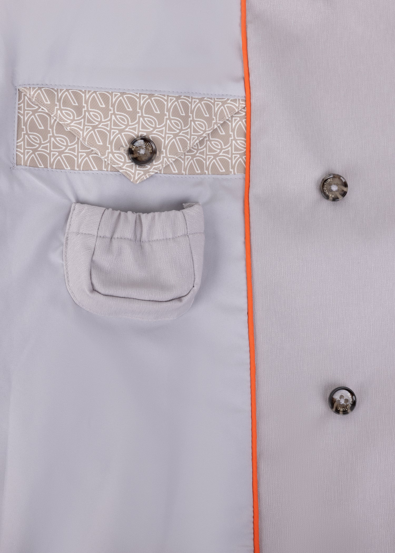 Waterproof Tailored To Fit Trenchcoat  | Structured Silver Grey