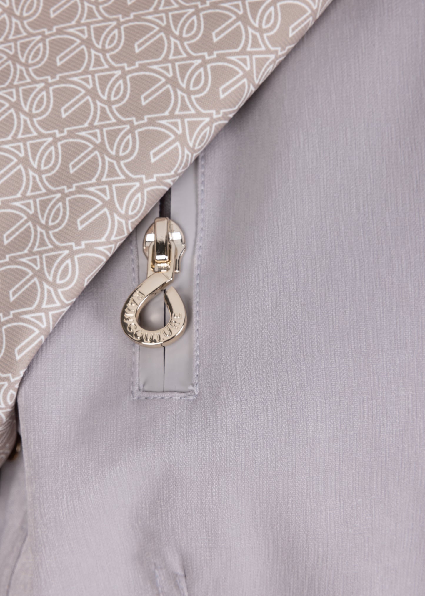 Waterproof Tailored To Fit Trenchcoat | Structured Silver Grey
