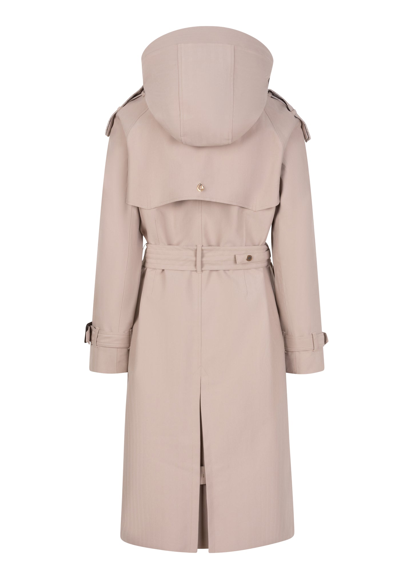 Waterproof Relaxed Fit Trenchcoat | Beige Herringbone