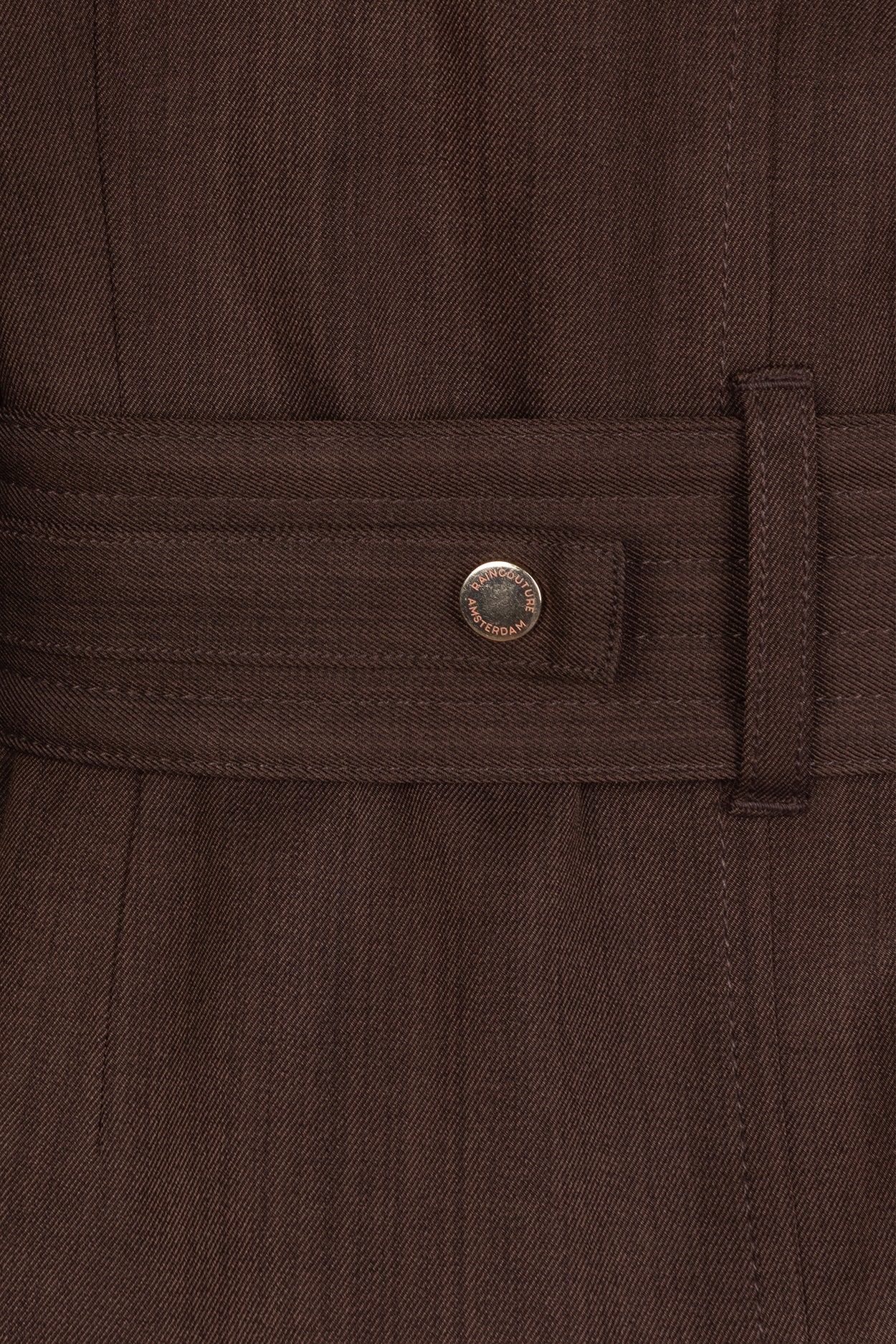 Waterproof Relaxed Fit Trenchcoat | Brown Melange