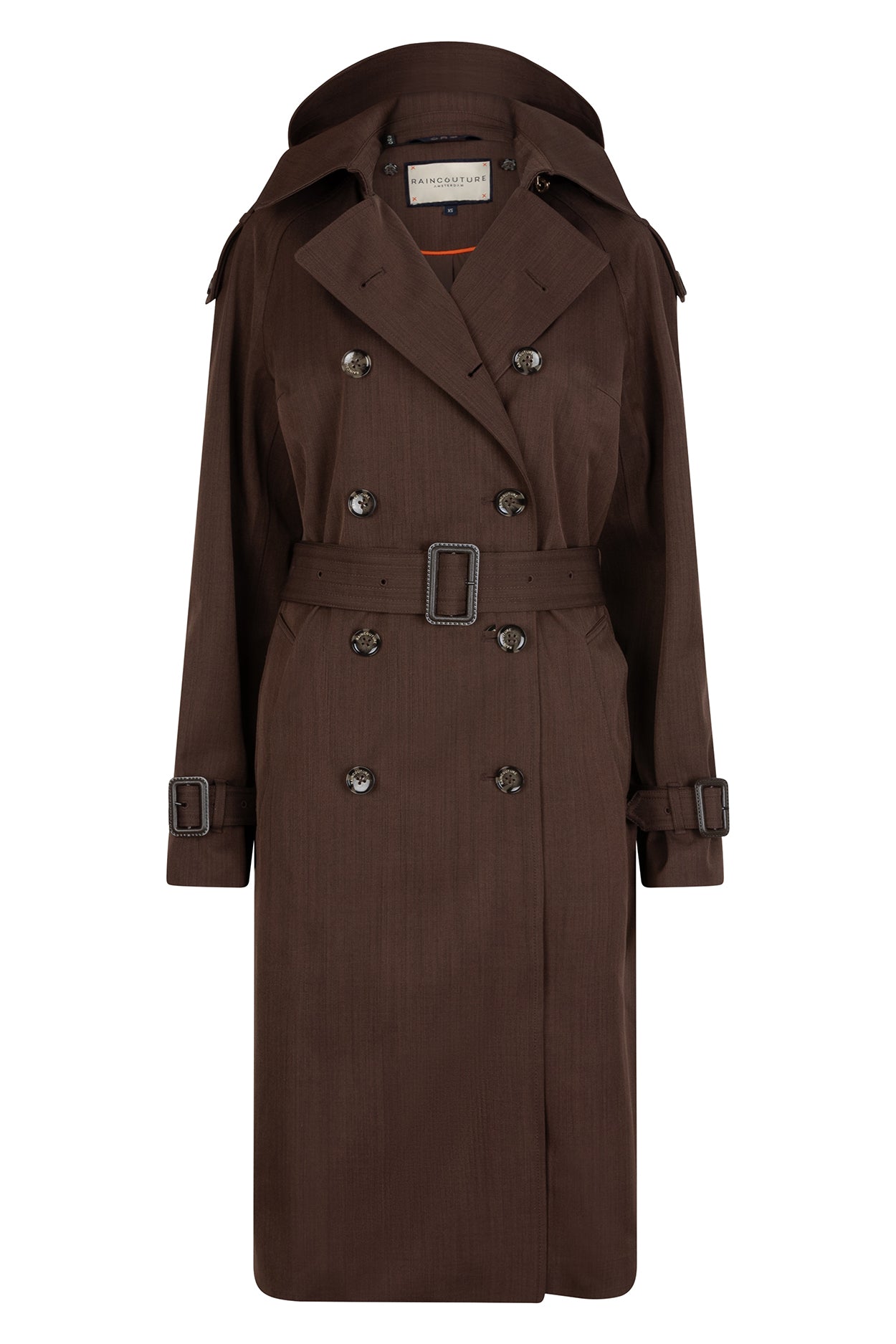 Waterproof Relaxed Fit Trenchcoat | Brown Melange